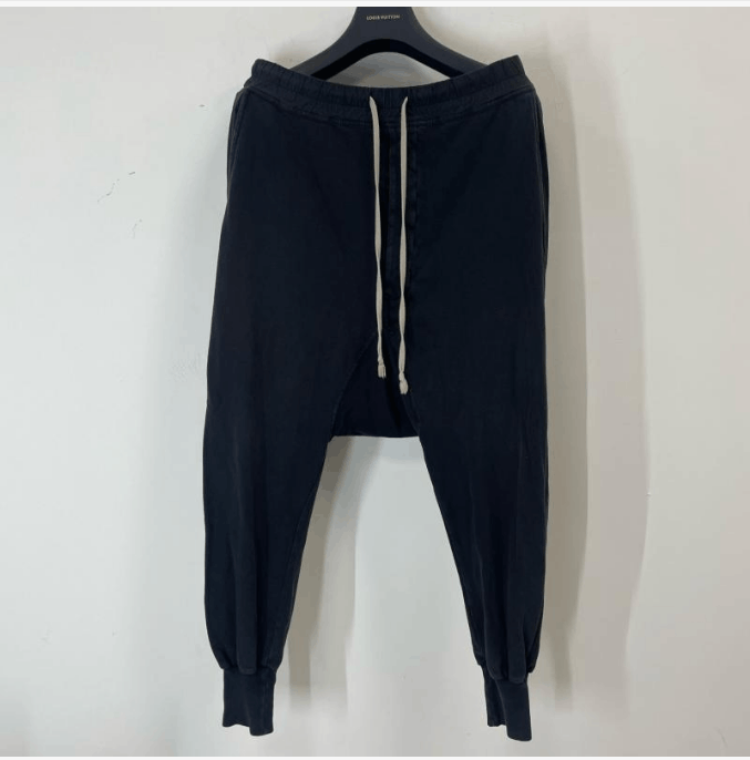 Rick Owens Rick Owens Black Drawstring Sweatpants Size US 32 / EU 48 - 3 Thumbnail