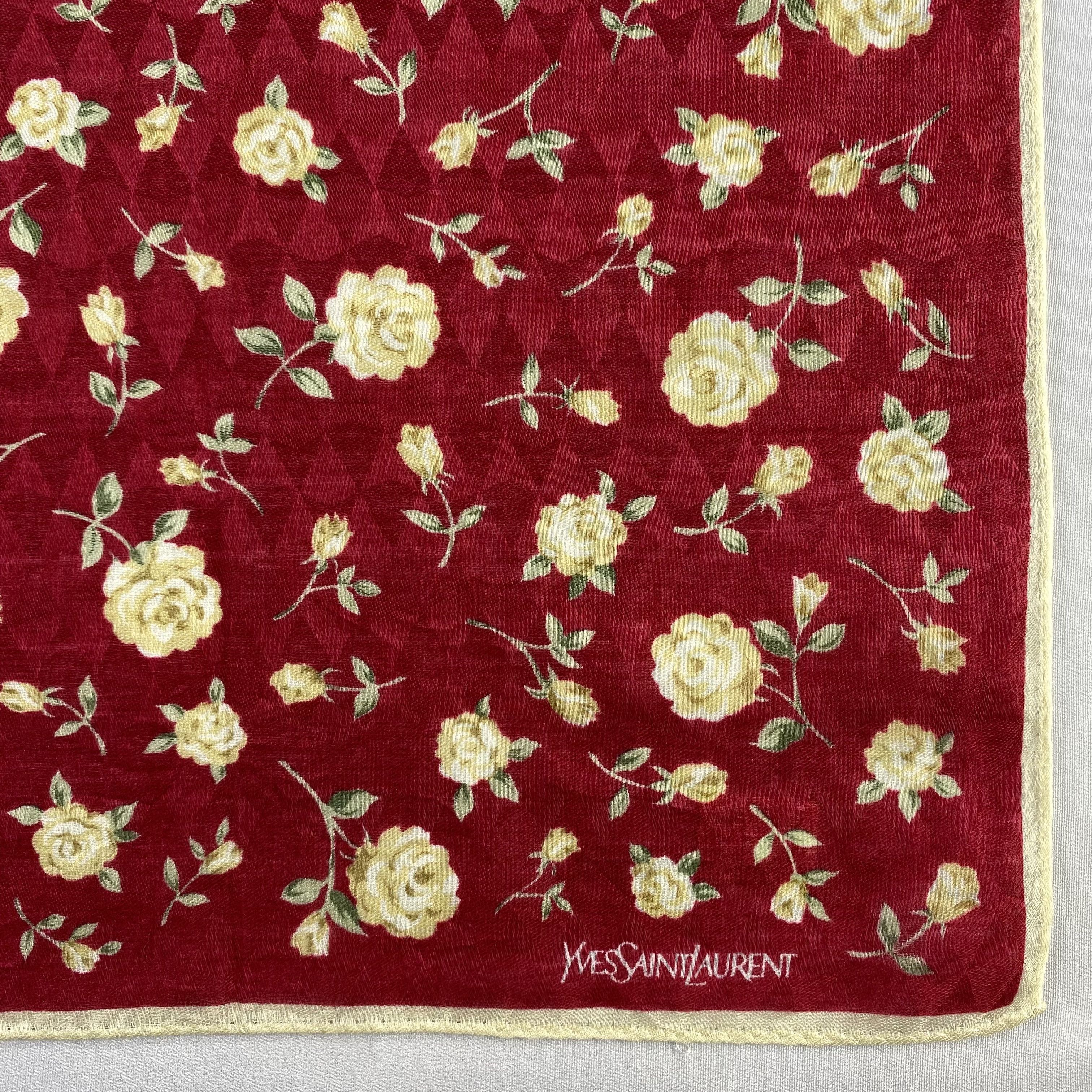 Vintage Yves Saint Laurent Handkerchief / Neckerchief-P1254 Size ONE SIZE - 3 Thumbnail