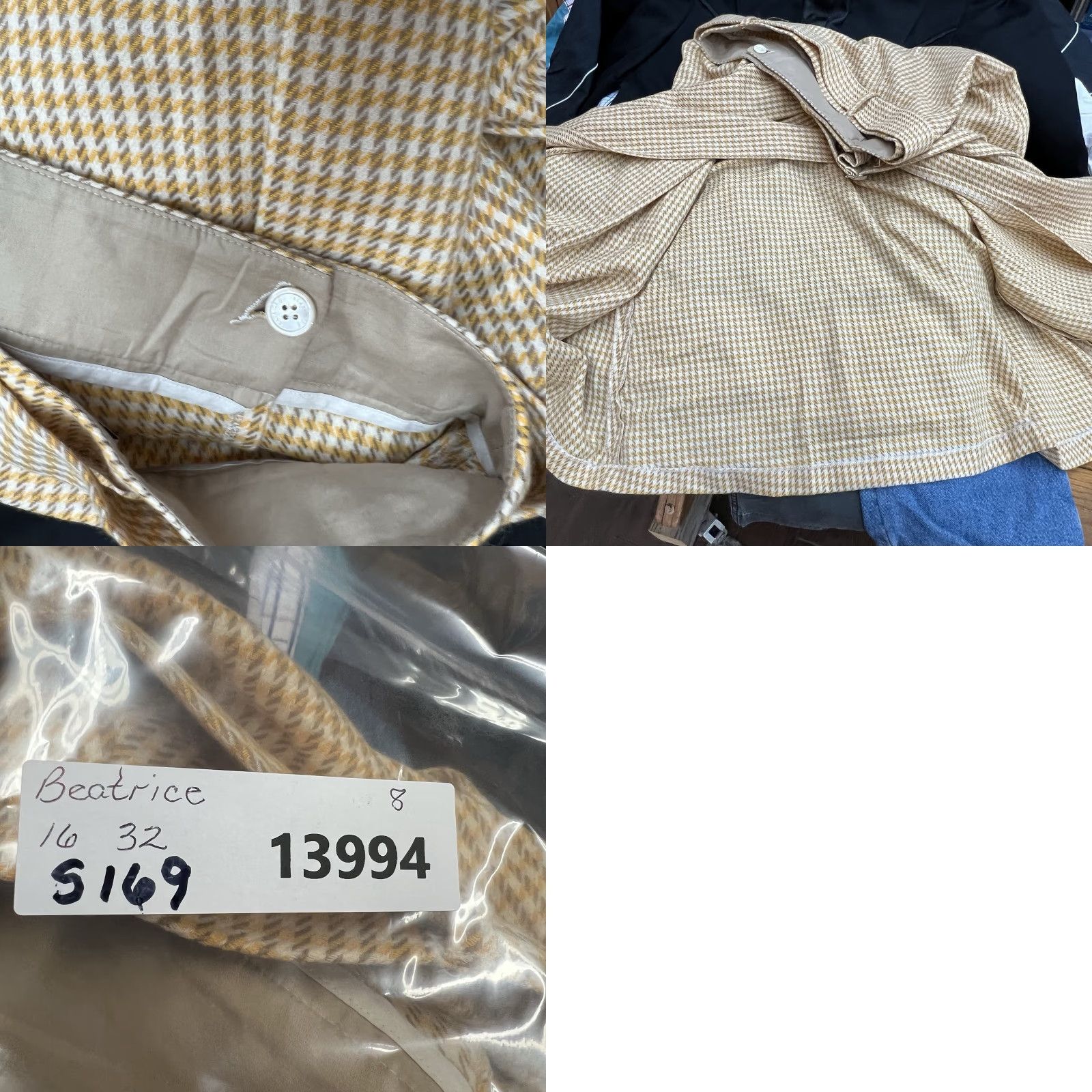 Vintage Vintage Beatrice Italia Wool Belted Skirt Womens Size 8 Yellow 32X32 Size 30" / US 8 / IT 44 - 8 Thumbnail