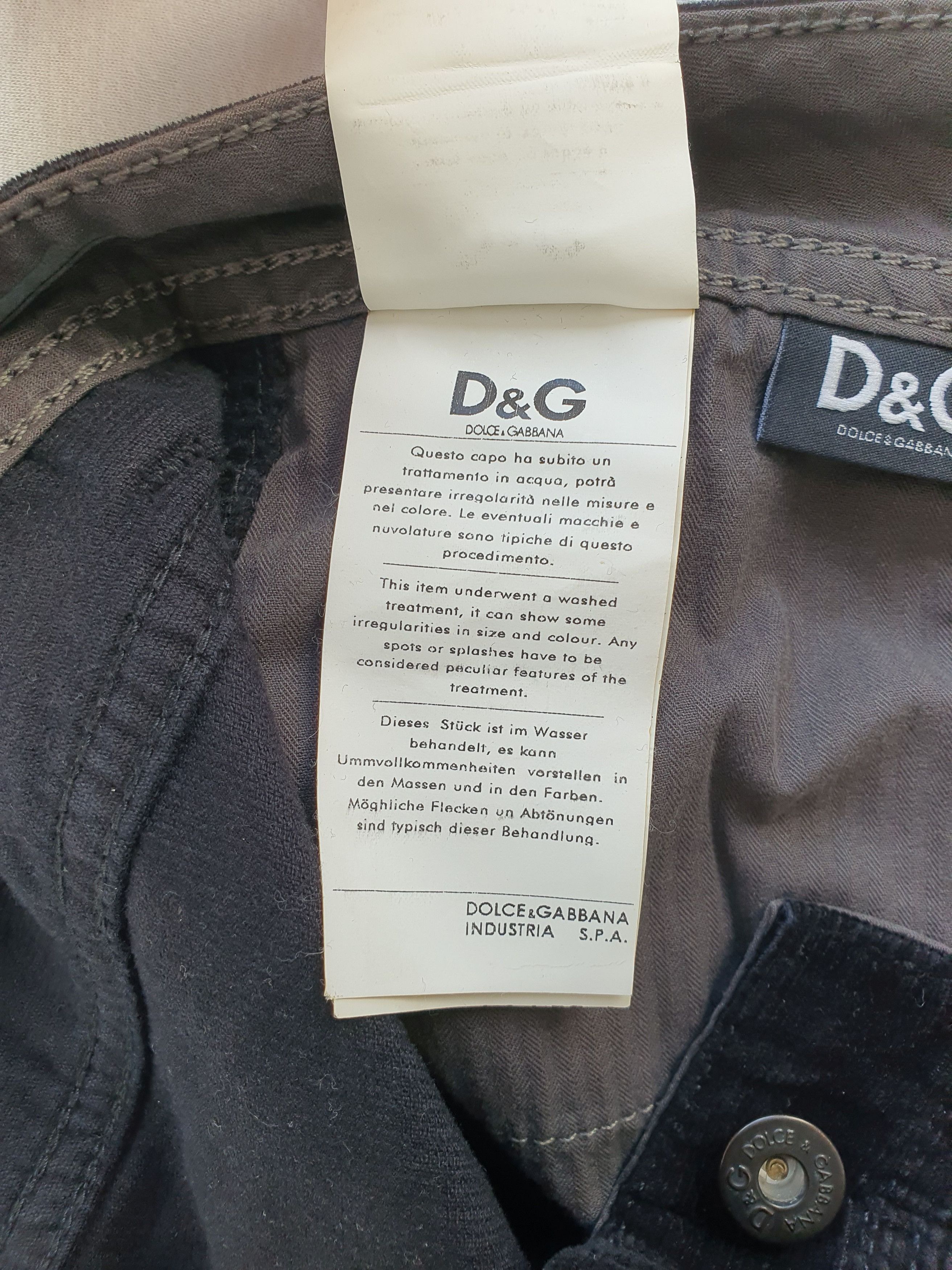Dolce & Gabbana Vintage Corduroy Pants Trousers Jeans - AUDACIOUS (Y2K) Size US 34 / EU 50 - 9 Thumbnail