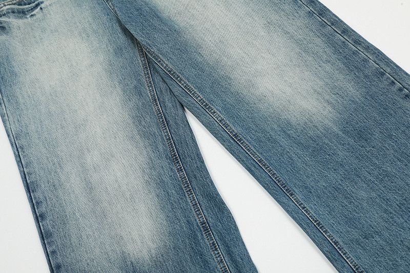 Japanese Brand American trendy retro washed blue jeans Size US 32 / EU 48 - 4 Thumbnail