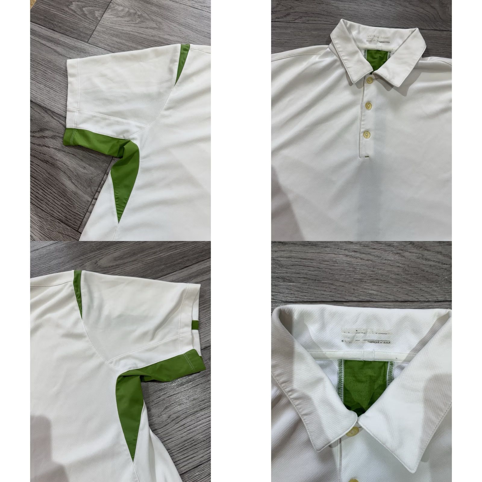 Nike VINTAGE Nike Tennis Polo Shirt White Green 335924-100 Federer Agassi Style Sz L Mens Shirt White Green Nike Tennis Polo 335924-100 Vintage L Mens Size US L / EU 52-54 / 3 - 8 Thumbnail
