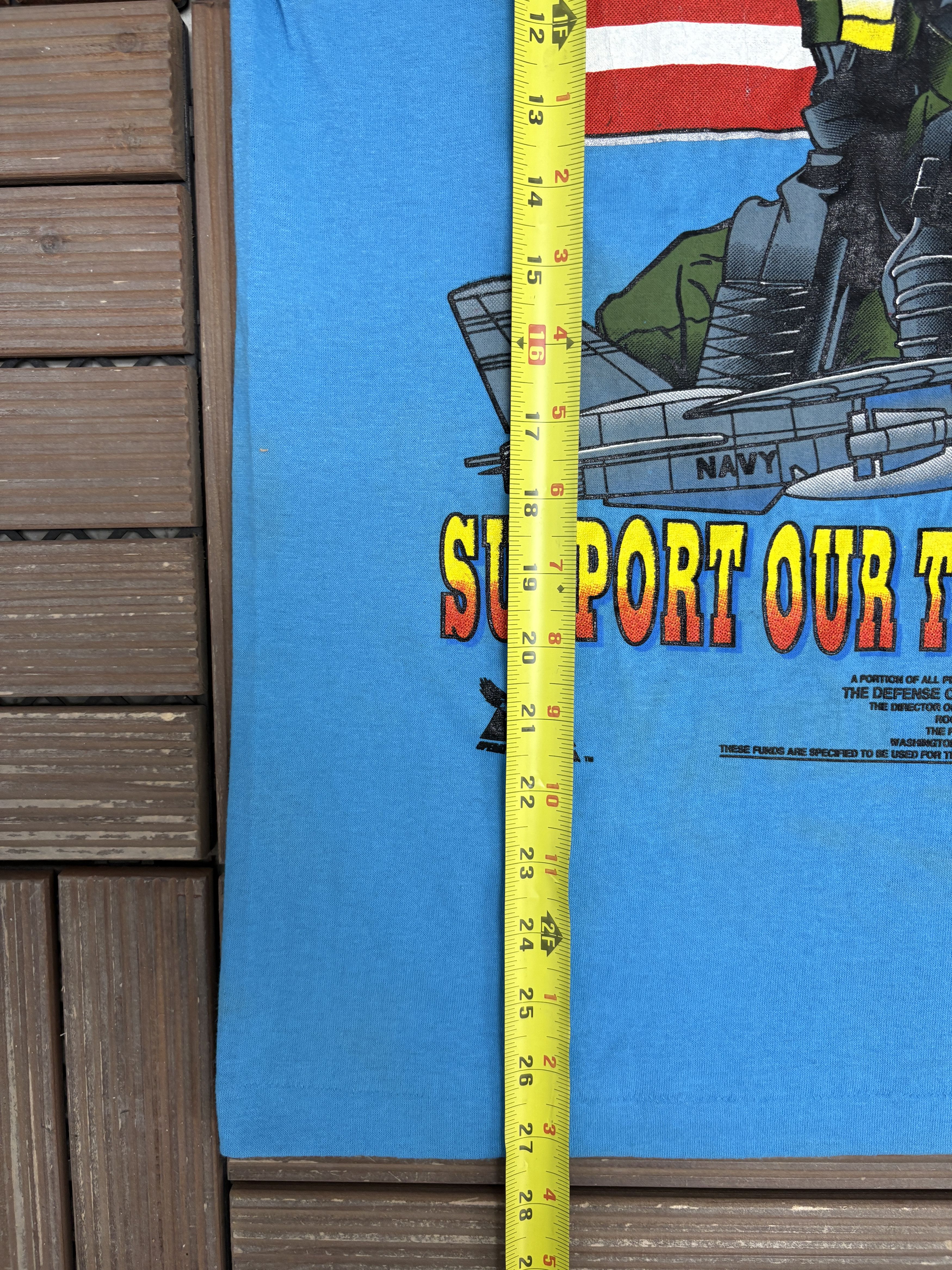 Vintage Operation Desert Storm Support Our Troops Vintage Tee Size US L / EU 52-54 / 3 - 9 Thumbnail
