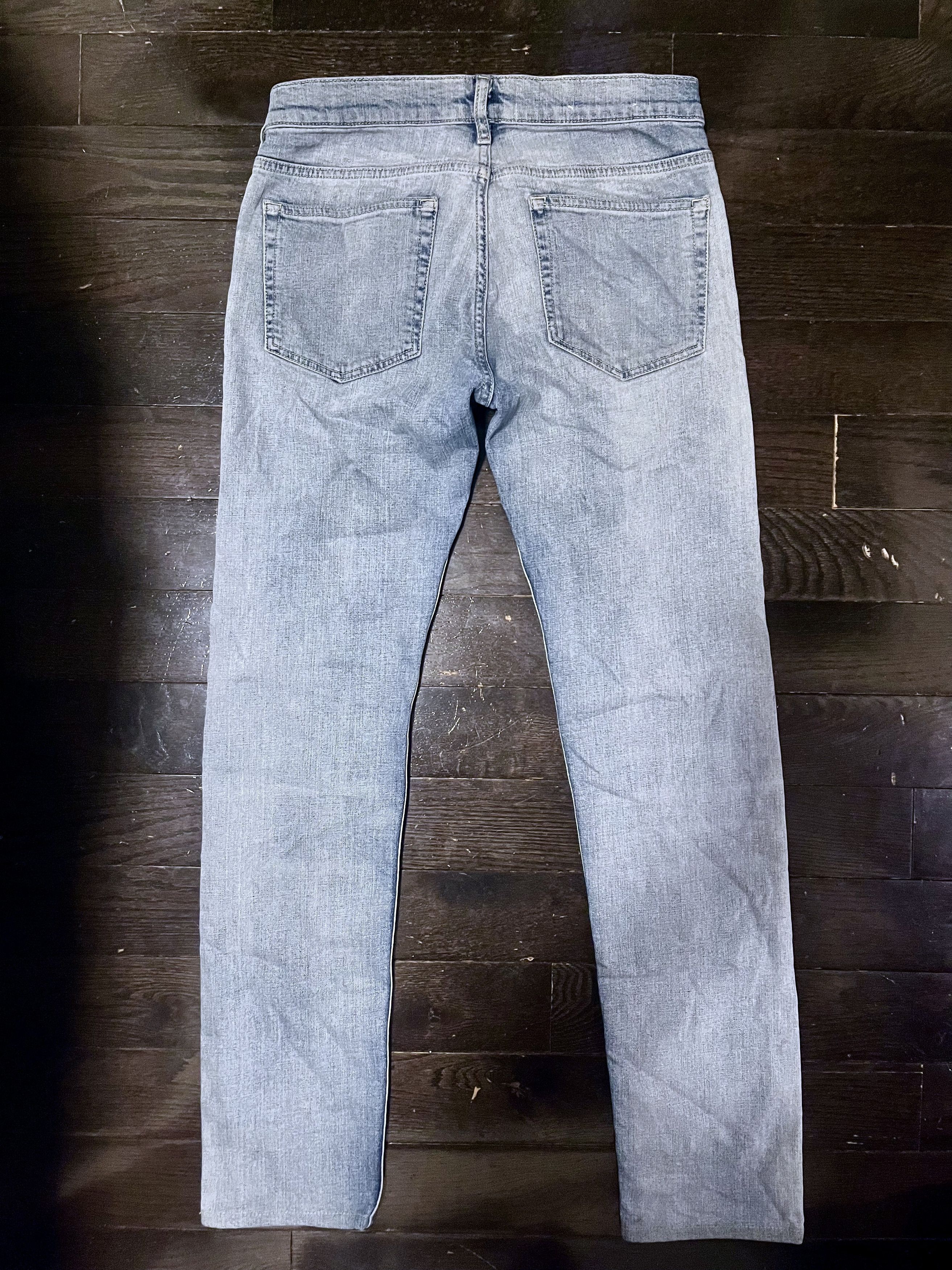 Acne Studios Ace Light Washed Selv Straight Leg Vintage Denim Size US 29 - 3 Thumbnail