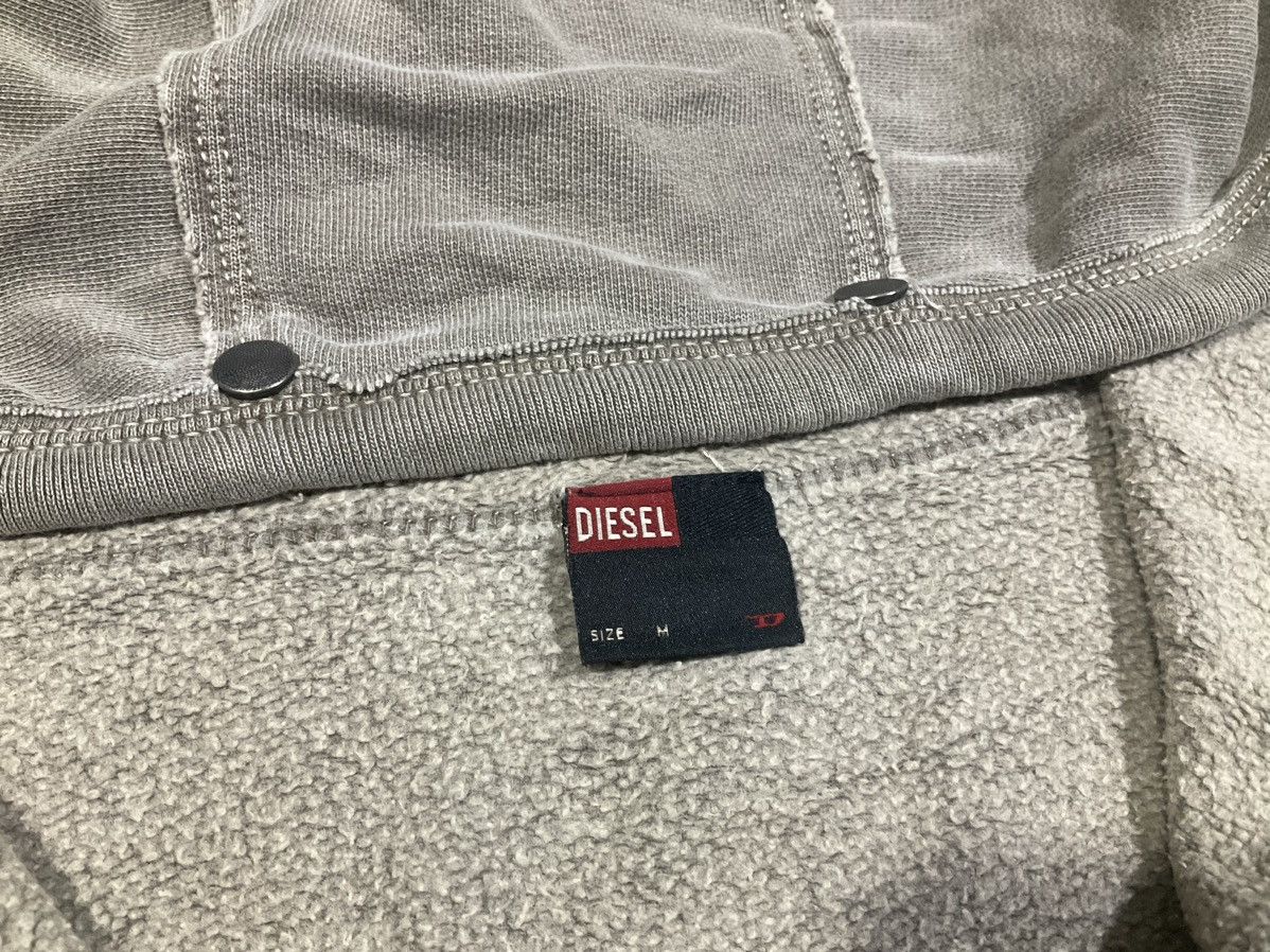 Diesel 🔥Sick Y2K Diesel Frayed Rivet Anorak Hoodie Size US L / EU 52-54 / 3 - 13 Thumbnail