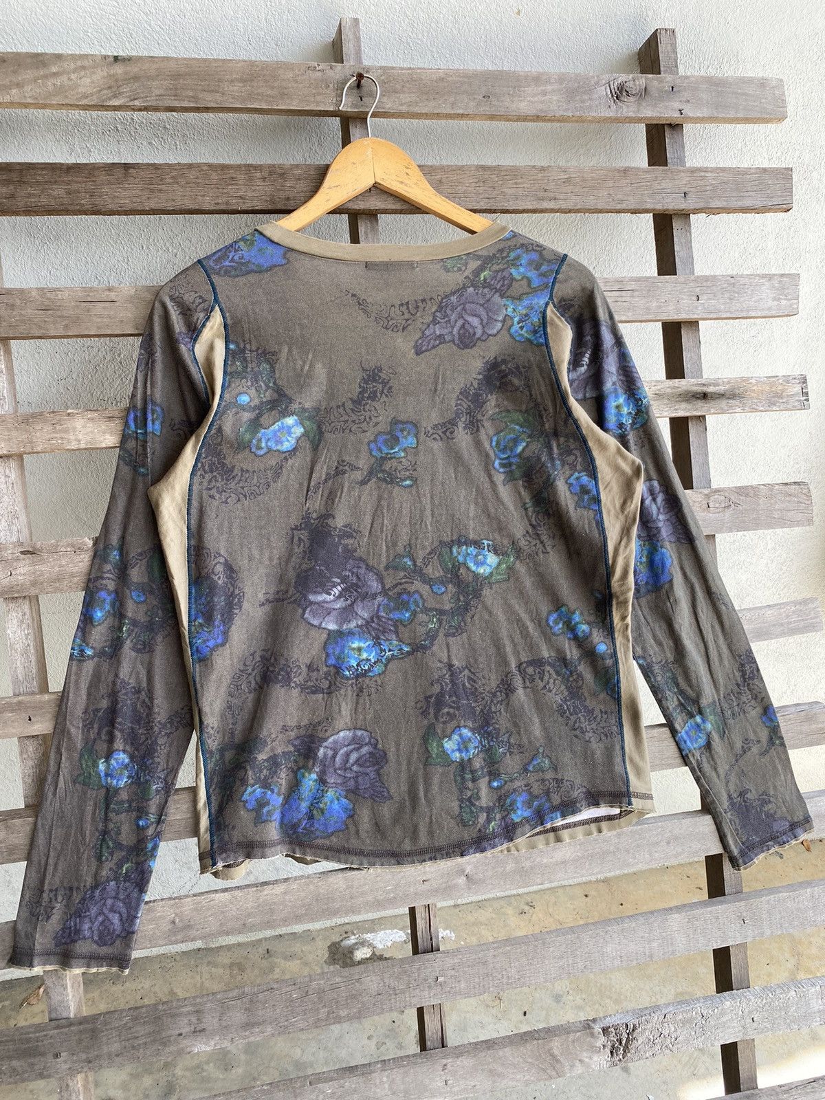 Marithe + Francois Girbaud 🔥 Rare 🔥 MFG floral longsleeve shirt Size L / US 10 / IT 46 - 4 Thumbnail