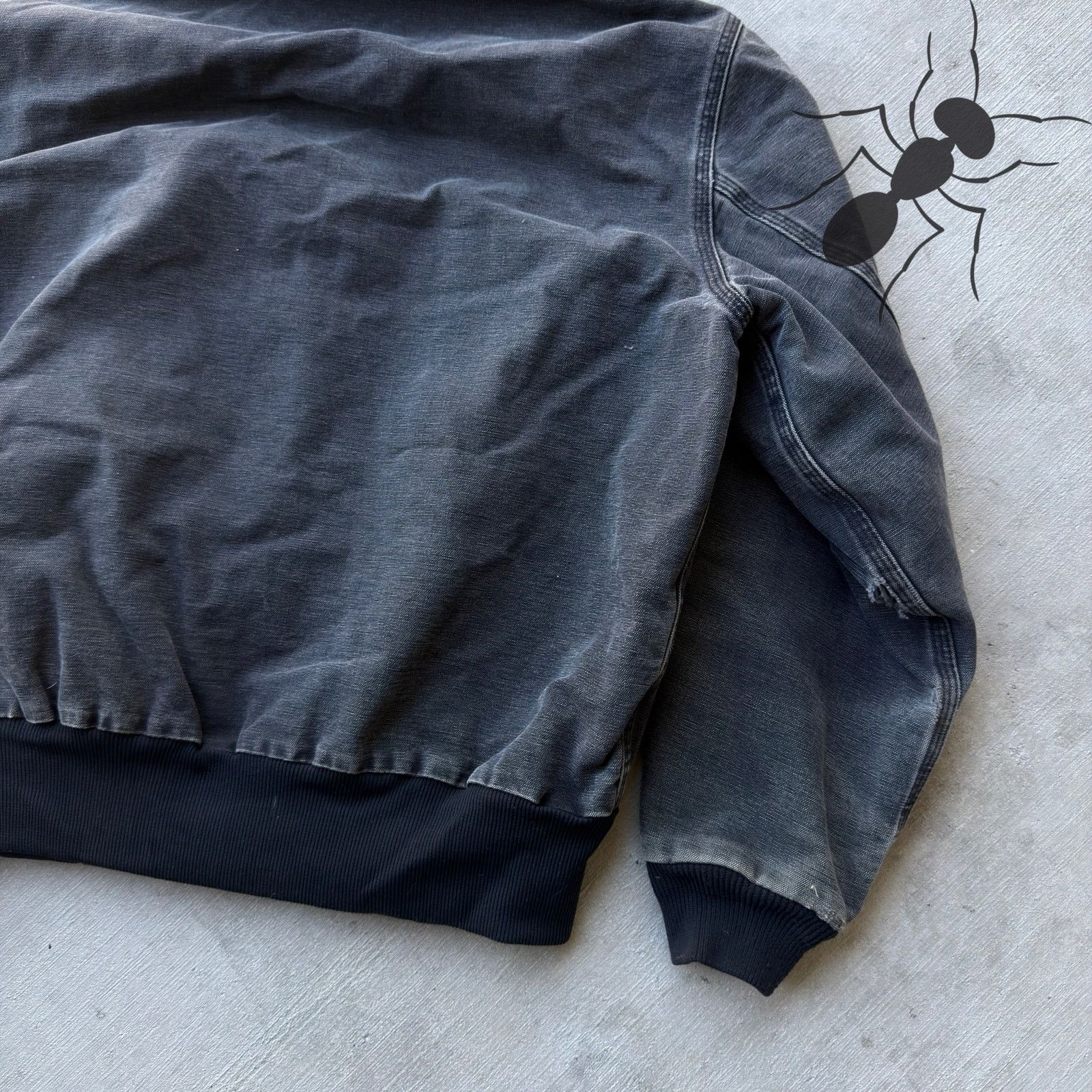 Carhartt × Vintage Vintage Carhartt black hooded work wear jacket Size US L / EU 52-54 / 3 - 8 Thumbnail