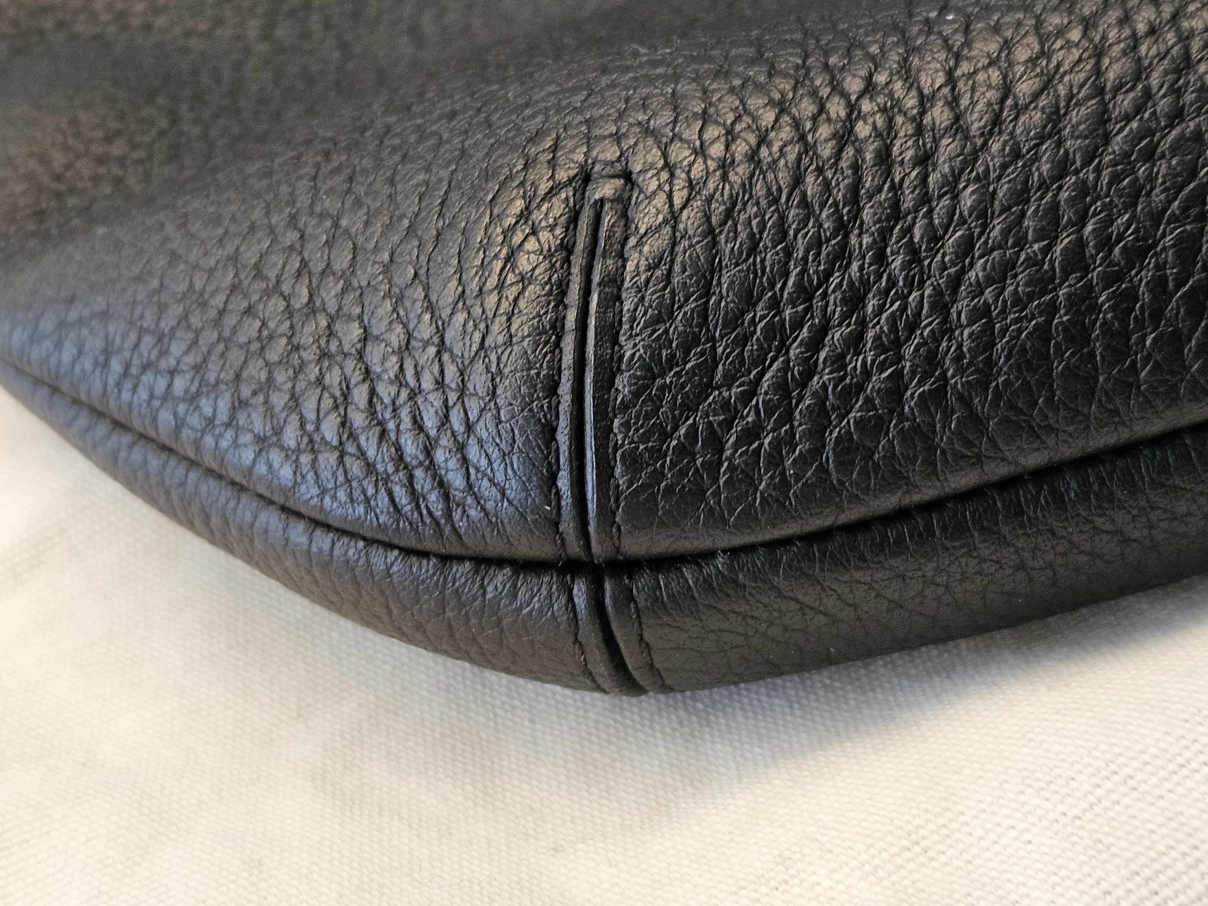 Delvaux DELVAUX Louise PM Black Grained Leather Shoulder Bag Size ONE SIZE - 7 Thumbnail