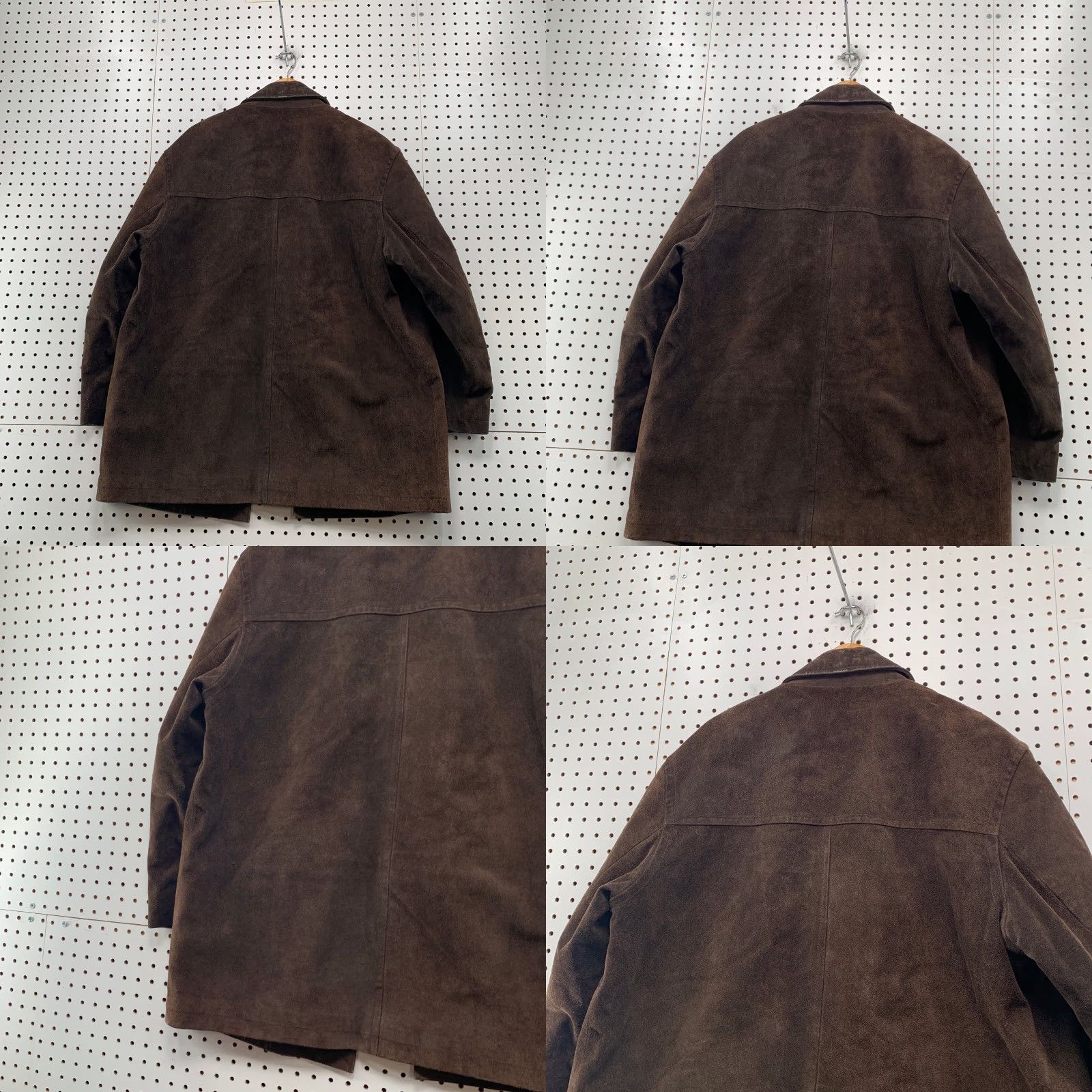 J.Crew VINTAGE J.CREW Coat Mens L Brown Leather Suede Barn Heavy Wool Lined Overcoat Winter Casual Jacket Womens? Size US L / EU 52-54 / 3 - 10 Thumbnail