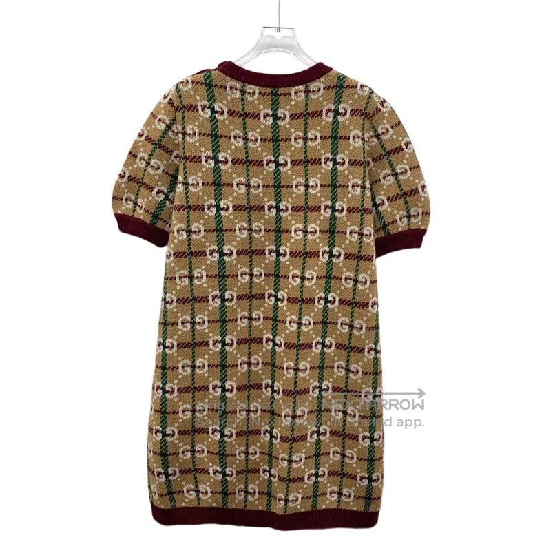 Gucci Gucci Colour block logo jacquard full print wool round nec Size M / US 6-8 / IT 42-44 - 2 Thumbnail