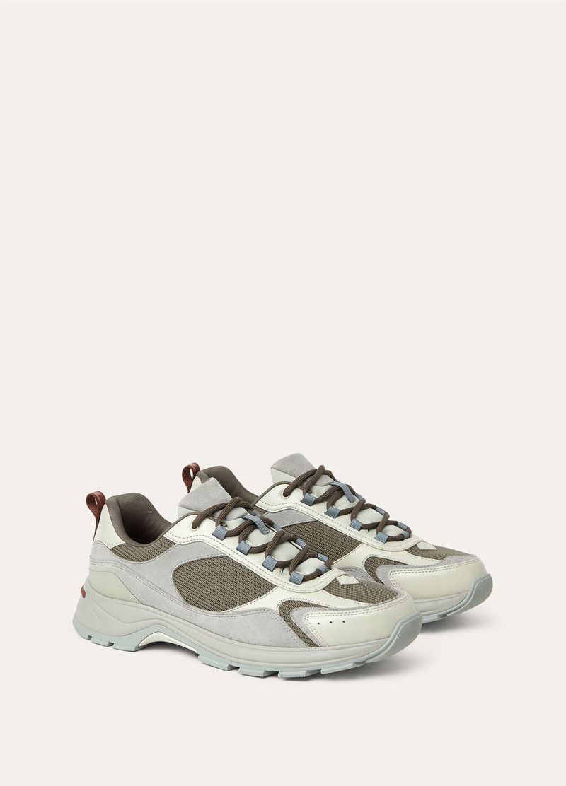 Loro Piana o1loc1c0126 FAP3630 Cairn Walk Low-Top Sneakers in Grey Size US 8 / EU 41 - 3 Thumbnail