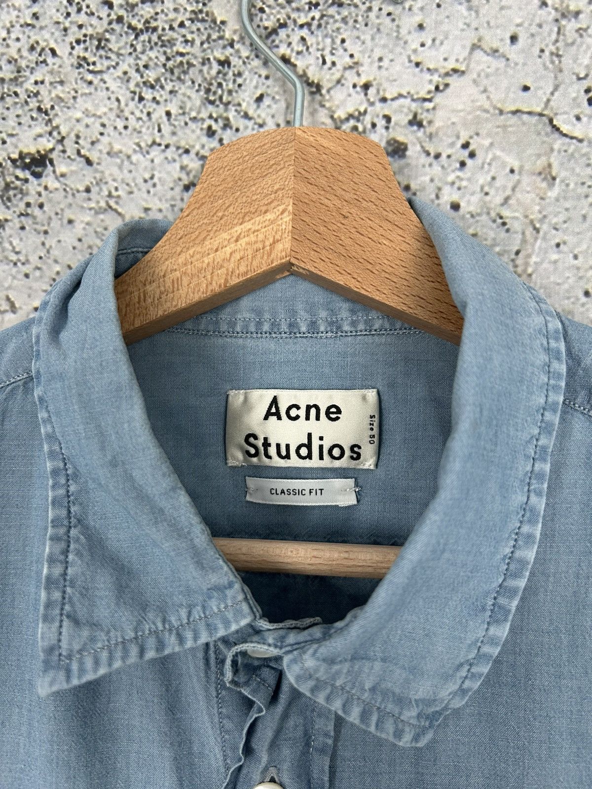 Acne Studios Acne Studios Jeffrey Den SS15 Blue Shirt Avant Garde Grunge Size US L / EU 52-54 / 3 - 4 Thumbnail