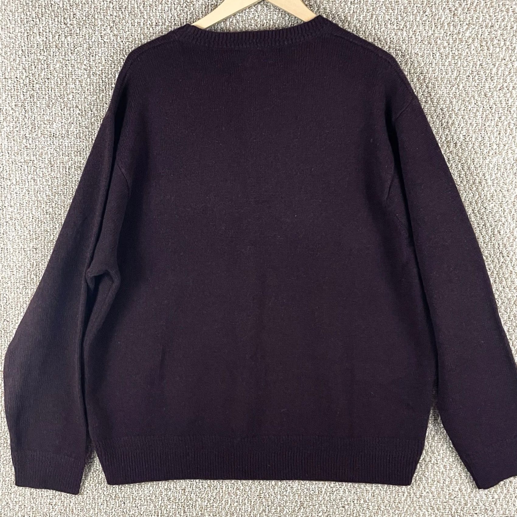 Pendleton Pendleton Sweater Mens 2XL Maroon Washable Shetland Wool Crew Neck Long Sleeve T478 Size US XXL / EU 58 / 5 - 4 Thumbnail