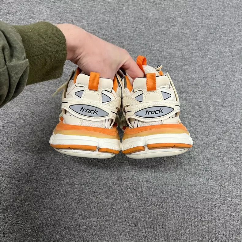 Balenciaga Balenciaga Track Sneakers in White and Orange-2505 Size US 5 / IT 35 - 4 Thumbnail