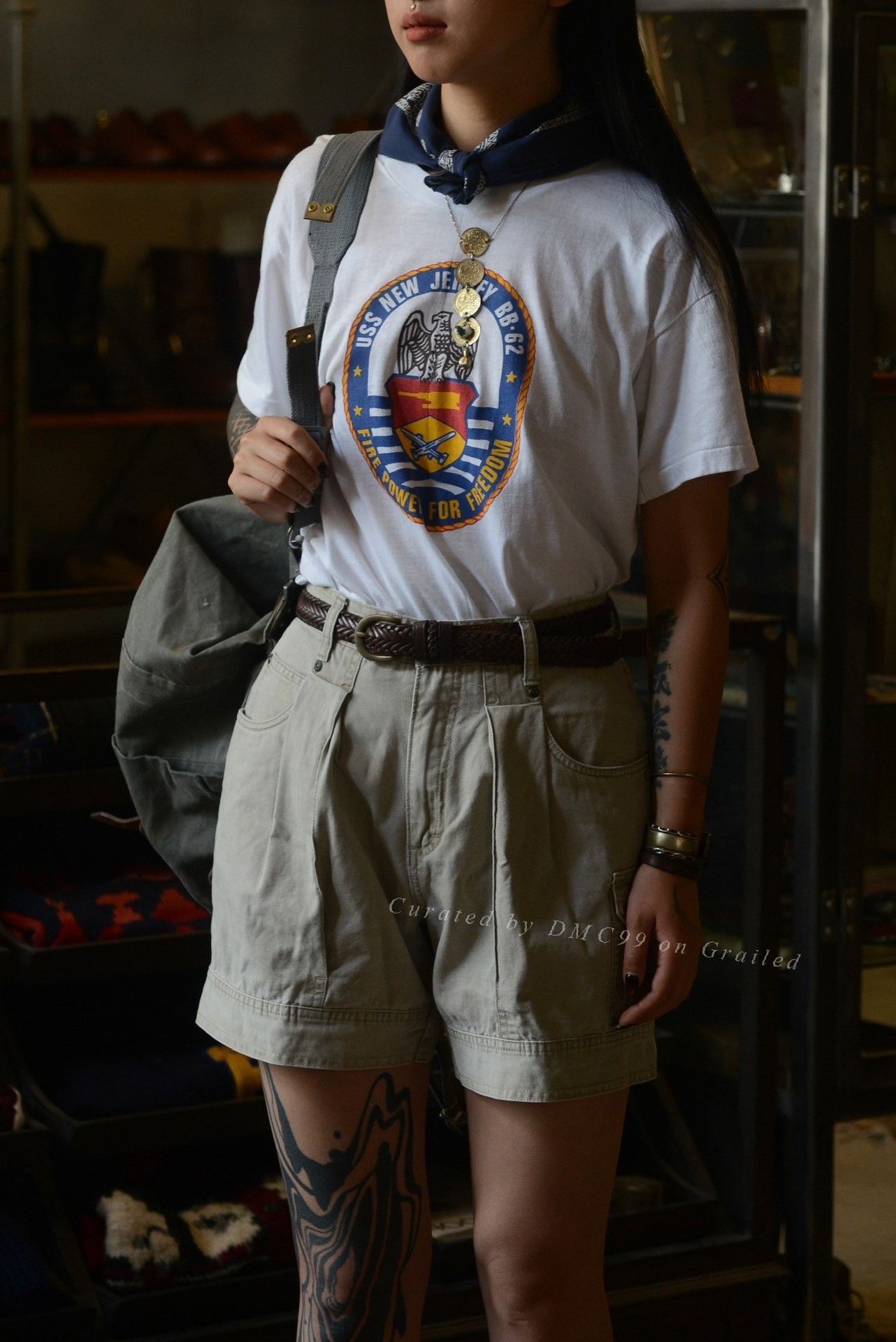 Vintage Vintage 90's USS New Jersey BB-62 Tee Size US L / EU 52-54 / 3 - 1 Thumbnail