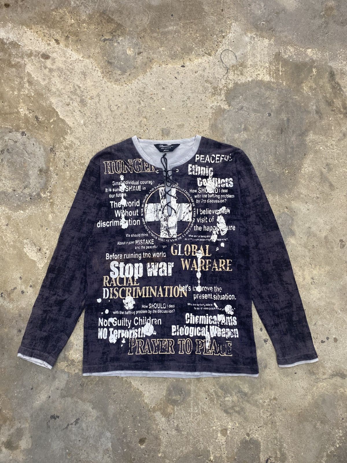 Hysteric Glamour stop war prayer to peace beaumere japanese grunge LS Size US M / EU 48-50 / 2 - 10 Thumbnail