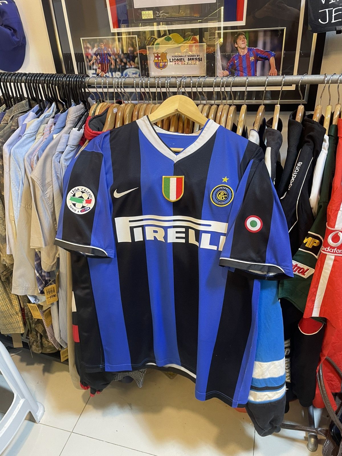 Nike 2006-2007 Inter Milan Home Kit ADRIANO 10 Size US L / EU 52-54 / 3 - 2 Thumbnail