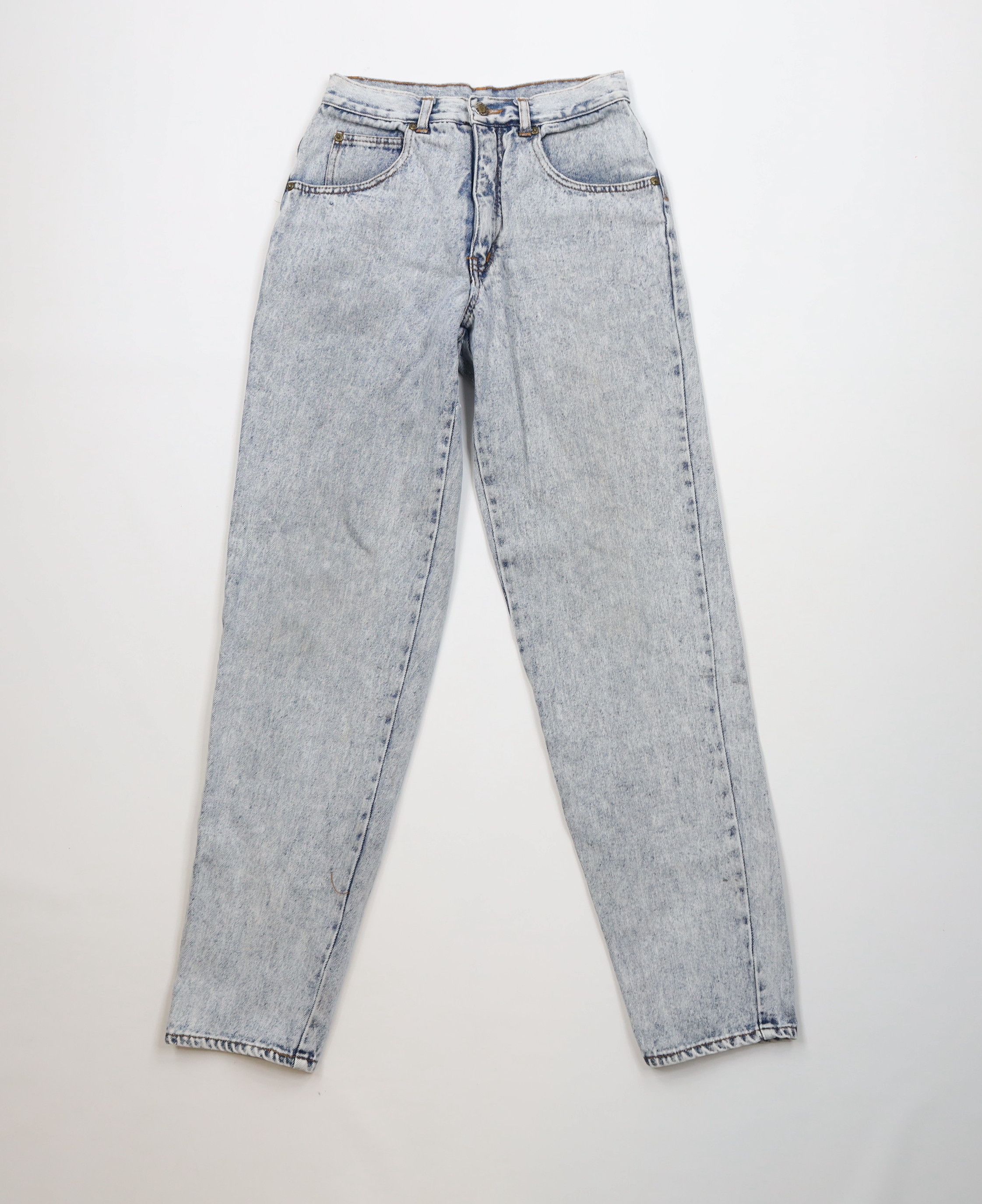 Vintage Vintage 90s Streetwear Acid Wash Straight Leg Denim Jeans Size 26" / US 2 / IT 38 - 1 Thumbnail