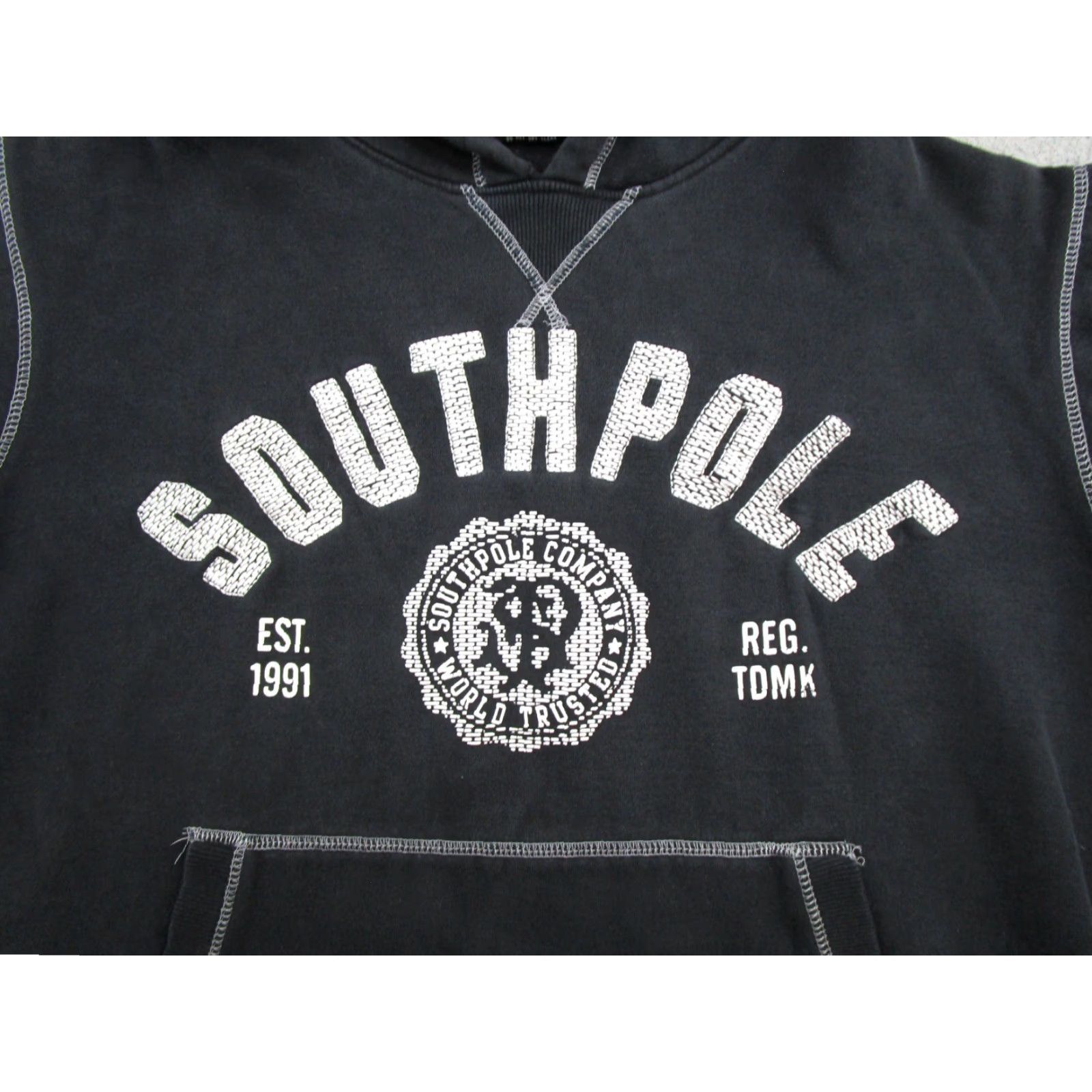 Southpole VINTAGE Southpole Hoodie Men’s Size XL Black Spell Out Sweatshirt Y2K Grunge Skater VTG Size US XL / EU 56 / 4 - 2 Thumbnail