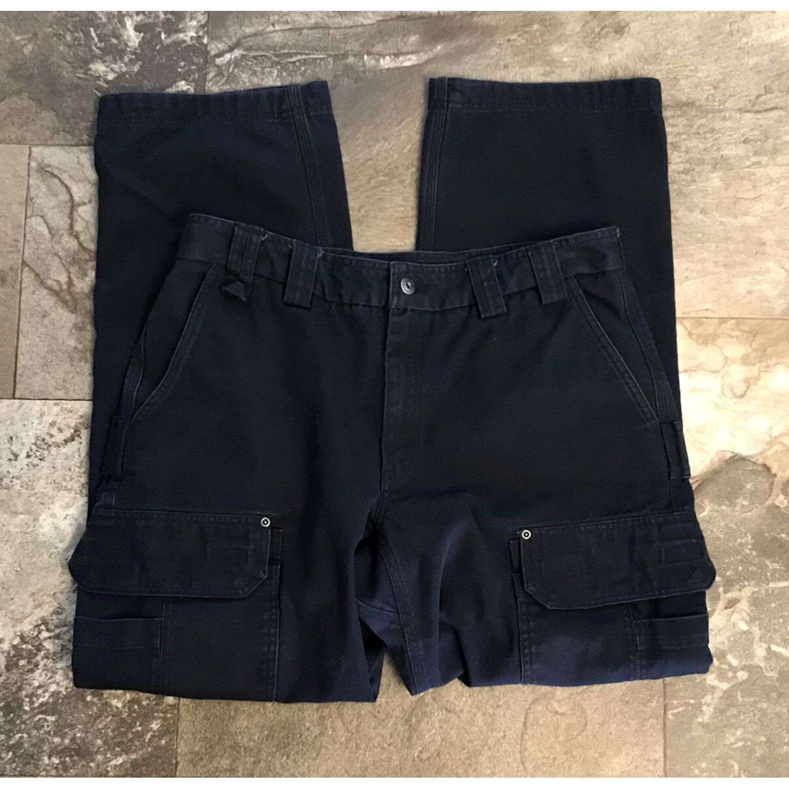 Denime Duluth 36x32 34W Relaxed Denim Jeans Blue Cotton Work Pants Straight Mens Size US 34 / EU 50 - 2 Thumbnail