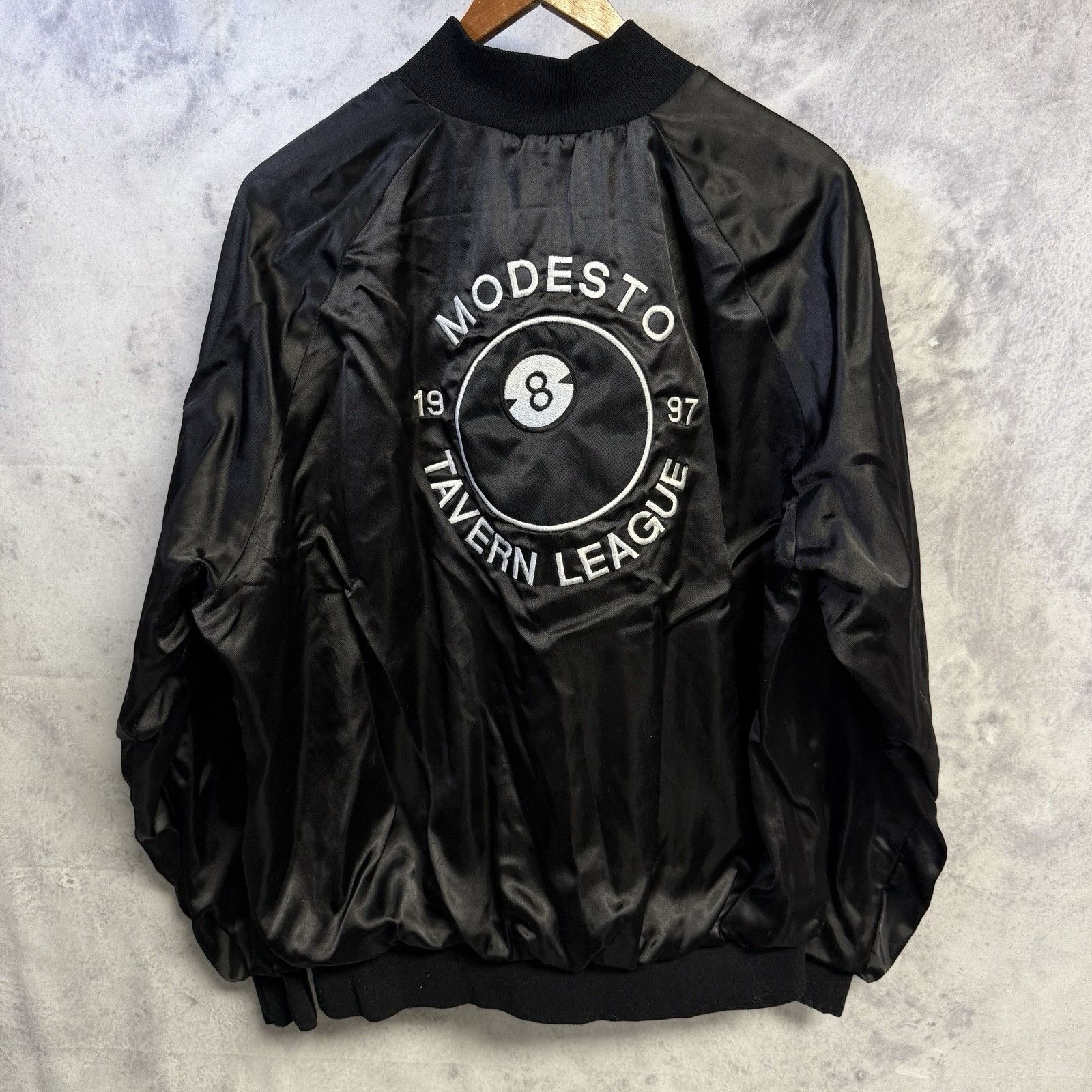 Vintage Vintage 8 Ball Billiards League Jacket Mens L 23.5x25.5 Size US L / EU 52-54 / 3 - 1 Thumbnail