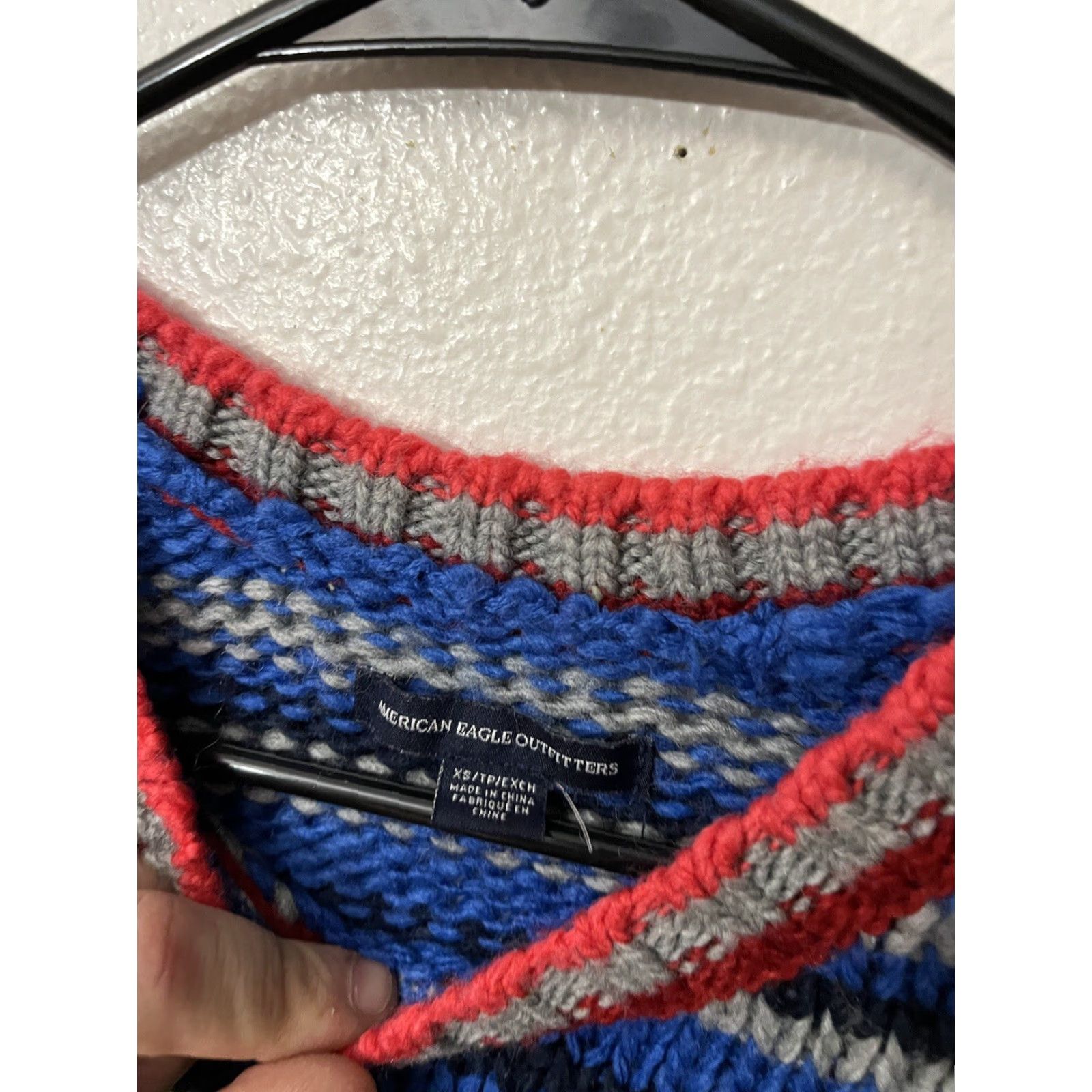 American Eagle Outfitters American Eagle Rainbow Sweater Women’s XS Knit Pullover Long Sleeve Multicolor Casual Size XS / US 0-2 / IT 36-38 - 2 Thumbnail