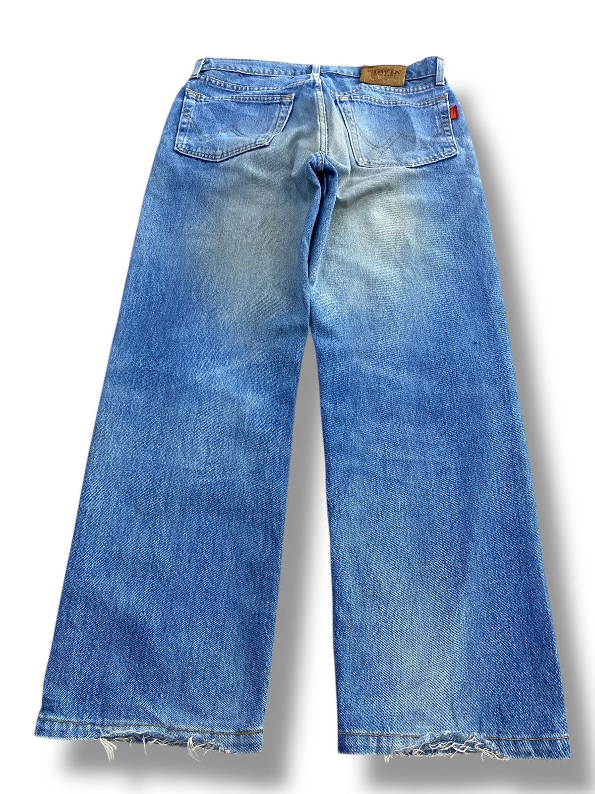 Edwin Y2K Edwin Distressed Style Wide Leg Denim Size US 33 - 3 Thumbnail