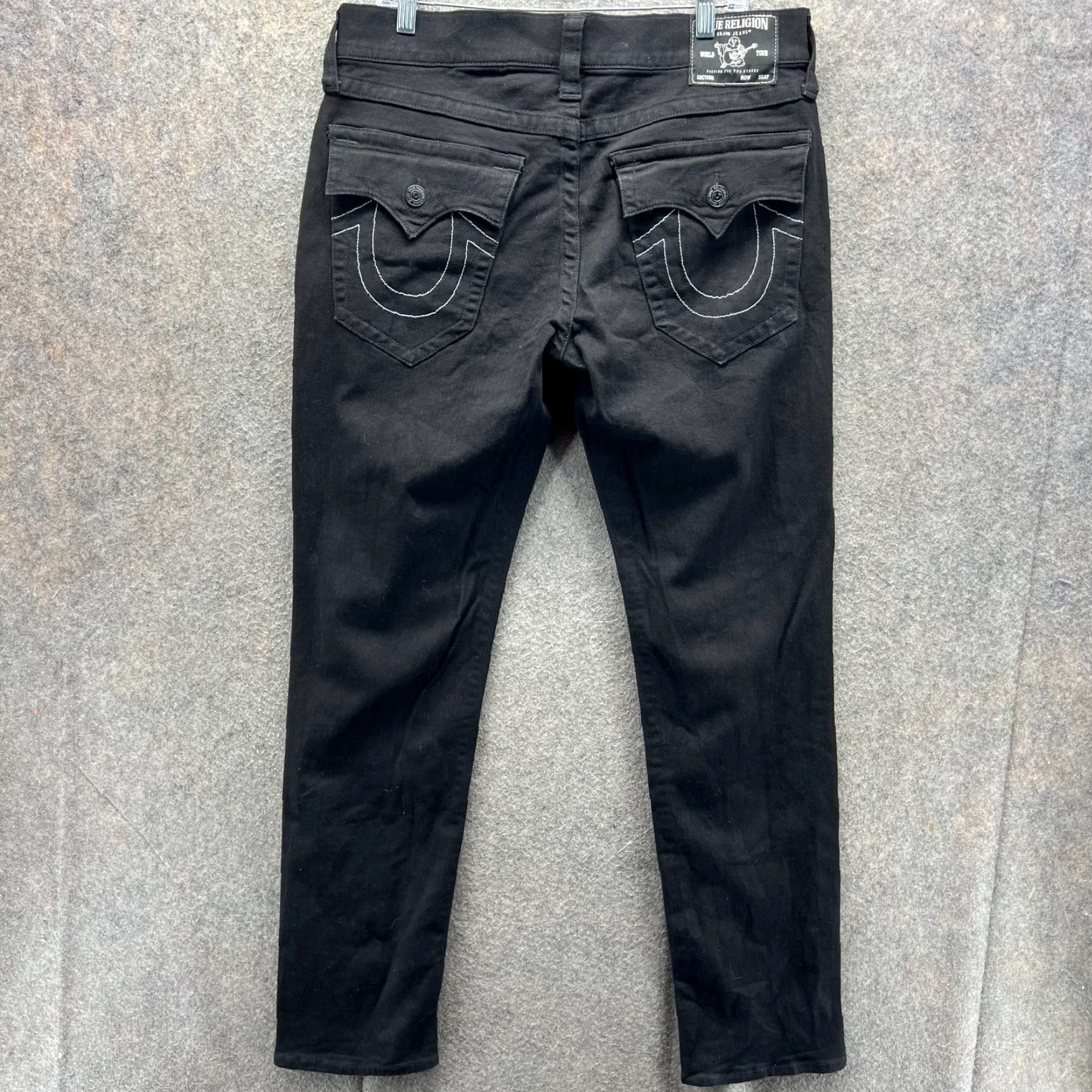 True Religion TRUE RELIGION Jeans Men 33 Black Rocco Relaxed Skinny Denim Stretch Casual Pants Size US 36 / EU 52 - 2 Thumbnail