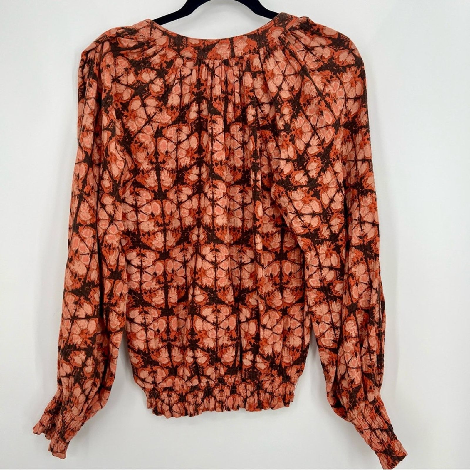 Anthropologie Anthropologie Porridge Elisabeth Peasant Blouse Puff Sleeve Size S / US 4 / IT 40 - 4 Thumbnail