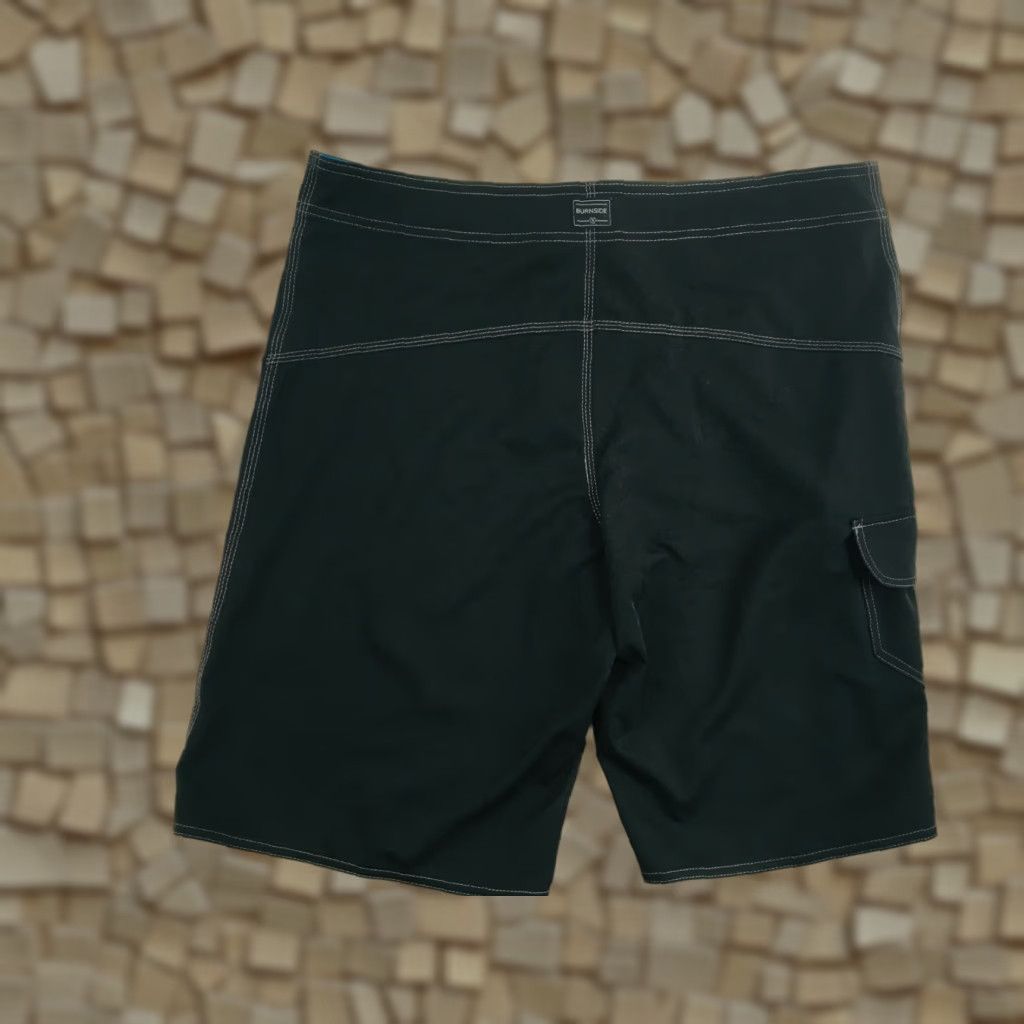 Burnside Burnside Board Shorts Men's 38 Solid Black Pocket Drawstring Flat Front Lifeguard Swim Bottoms Size US 38 / EU 54 - 1 Thumbnail