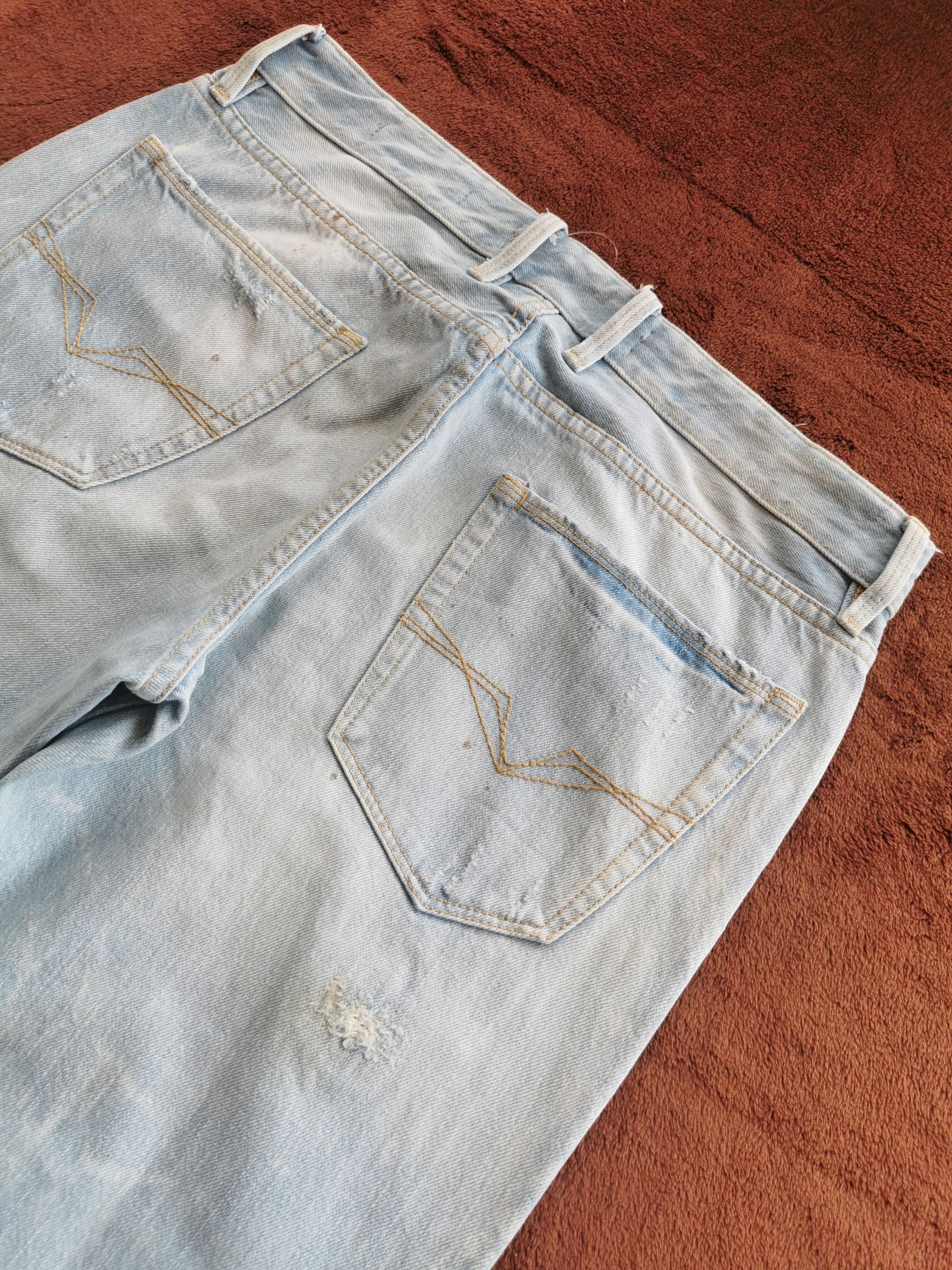 A$AP Rocky × Guess Guess Distressed Denim Jeans With Several Ripped Frayed Size US 33 - 12 Thumbnail