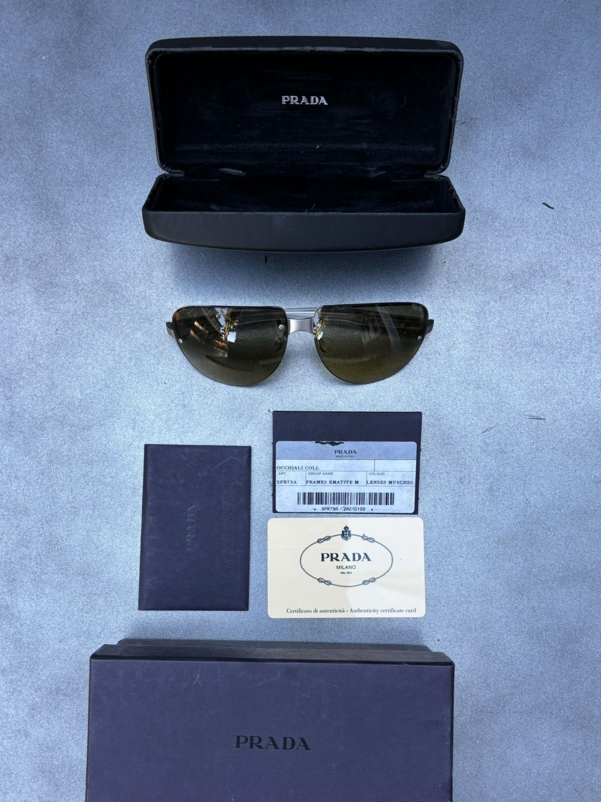 Designer × Prada × Vintage 2000s Prada Sunglasses Y2K SPR 58F