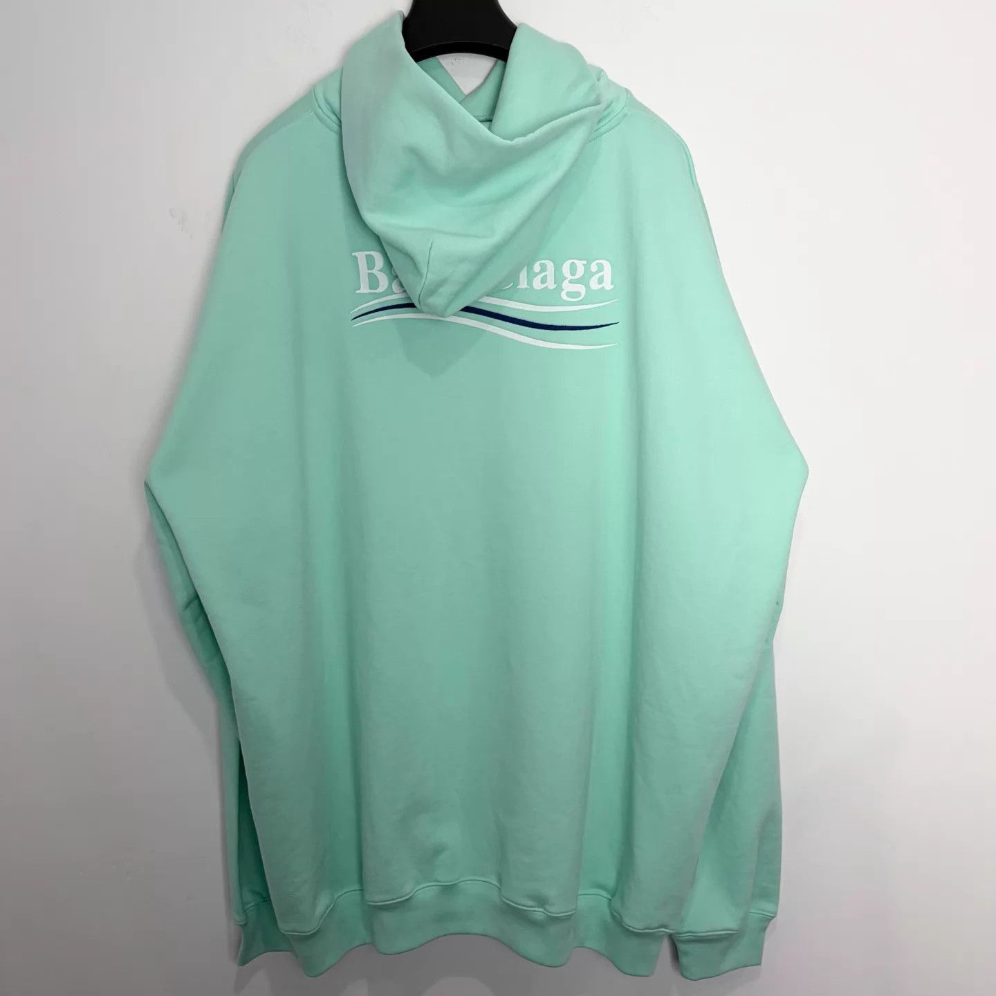 Balenciaga Balenciaga Mint Green Logo Hoodie S Size US S / EU 44-46 / 1 - 2 Thumbnail