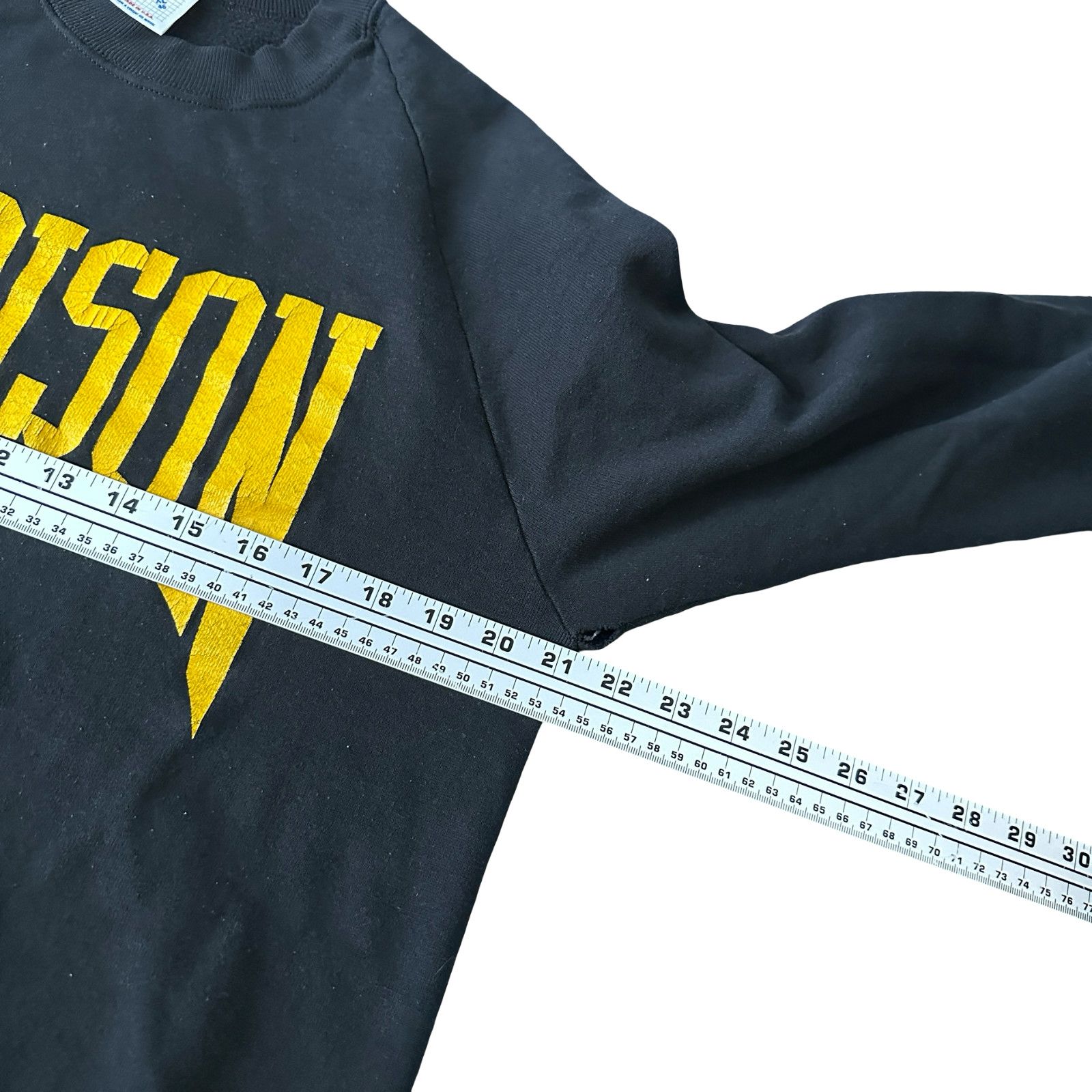 Jerzees Vintage Madison Sweatshirt Men’s XL Black Yellow Jerzees Tag Size US XL / EU 56 / 4 - 5 Thumbnail
