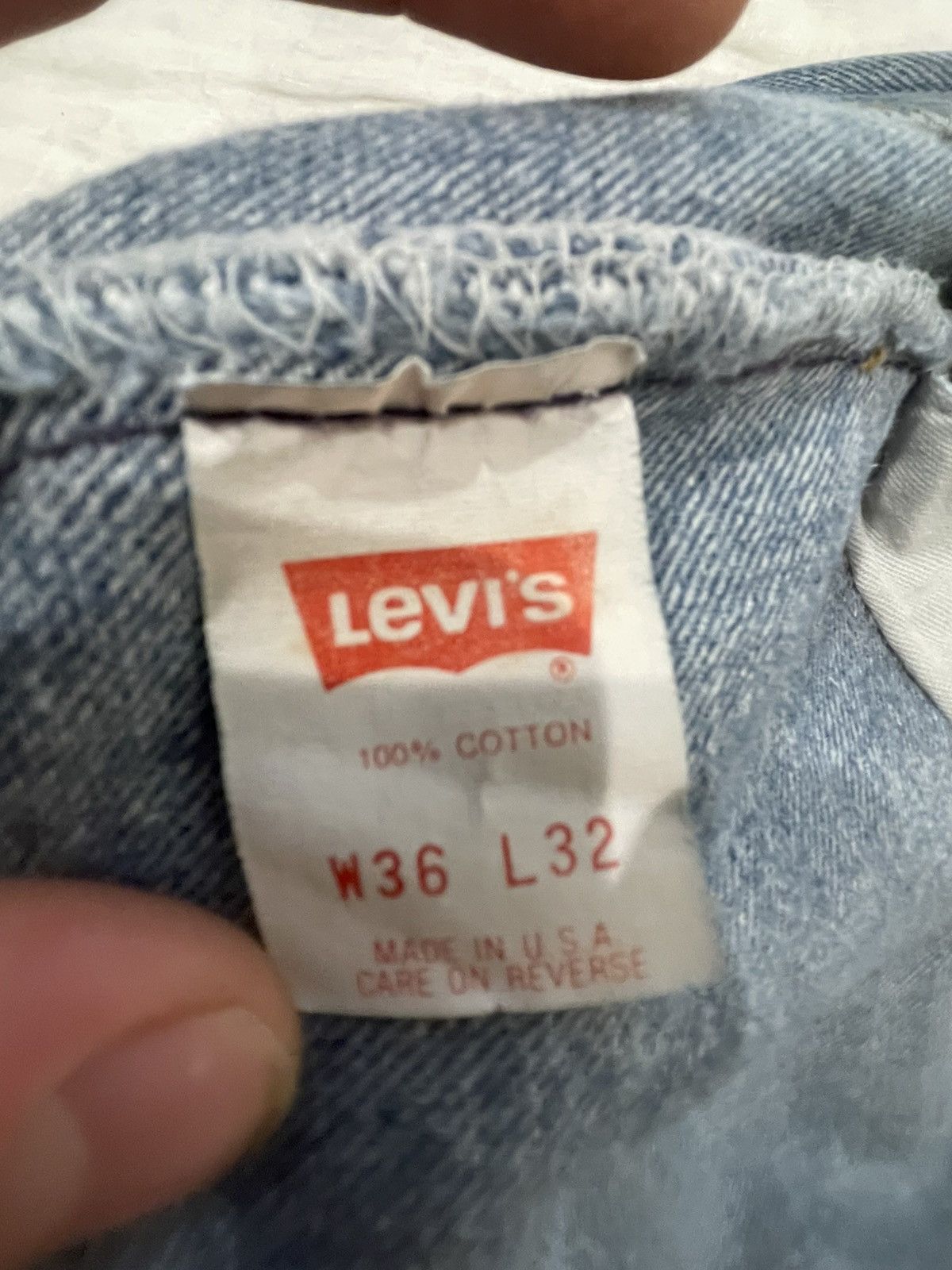 Levi's Vintage Clothing • 1989 LEVIS 501• Size US 36 / EU 52 - 8 Thumbnail
