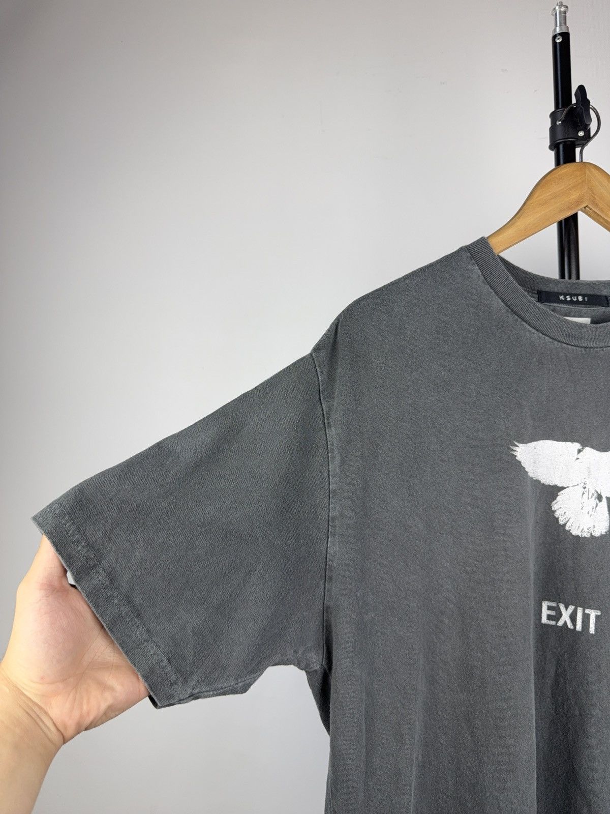 Ksubi Vintage 00s Japanese Ksubi EXIT Retro Faded Tee Shirt Size US M / EU 48-50 / 2 - 9 Thumbnail