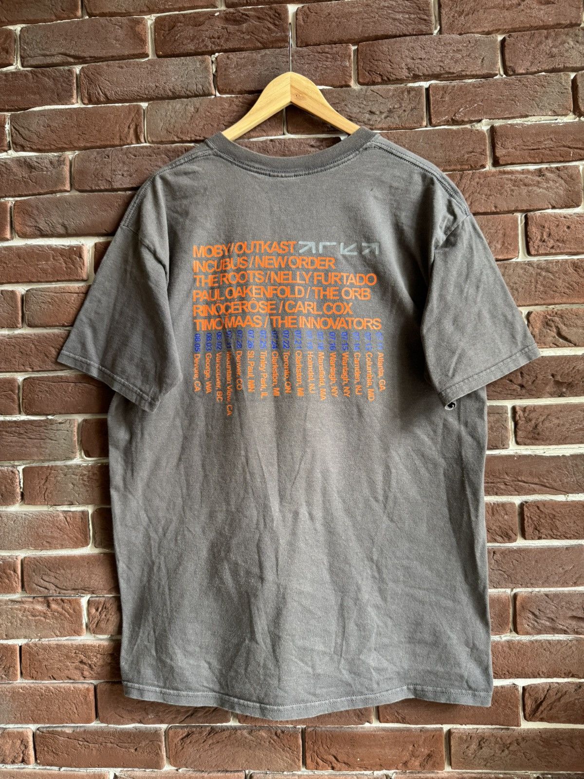 Band Tees Vintage 2001 Area One Festival New Order Moby Tee Band Size US L / EU 52-54 / 3 - 2 Thumbnail