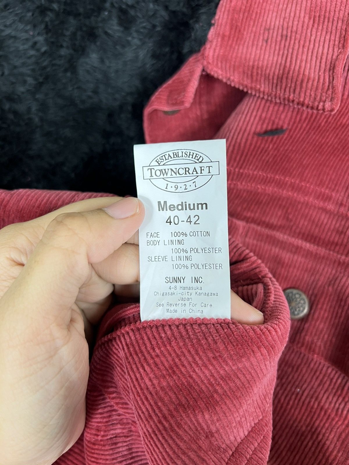 Towncraft 🔥 TOWNCRAFT CORDUROY FUR LINING TRUCKER JACKET Size US L / EU 52-54 / 3 - 13 Thumbnail