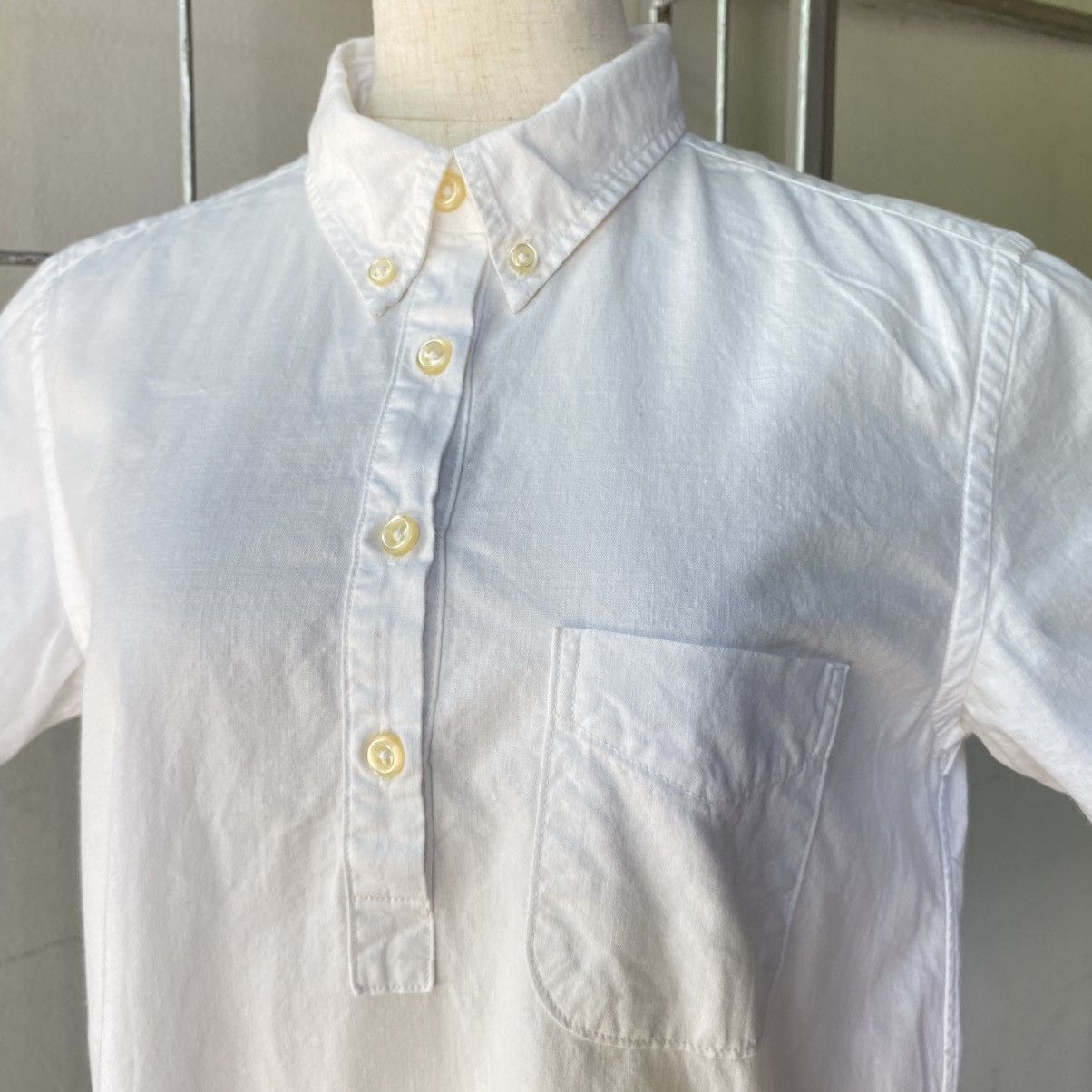 Orslow Orslow White Collared Button Dress Size XS / US 0-2 / IT 36-38 - 11 Thumbnail