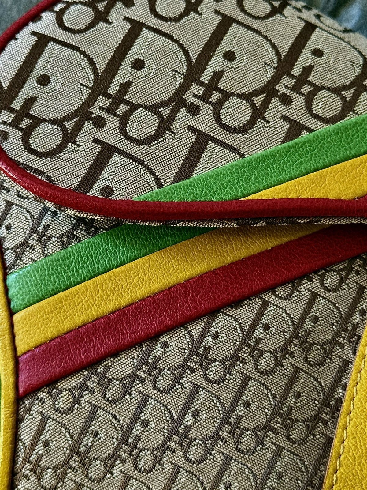 Dior Rare Dior - John Galliano - 2004 - Rasta Saddle Bag Size ONE SIZE - 16 Thumbnail