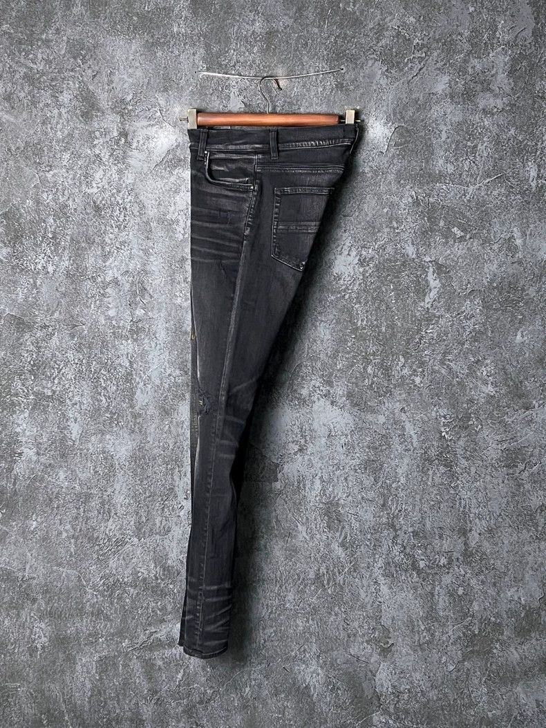 Amiri Amiri Letter embroidery distressed jeans Size US 30 / EU 46 - 7 Thumbnail