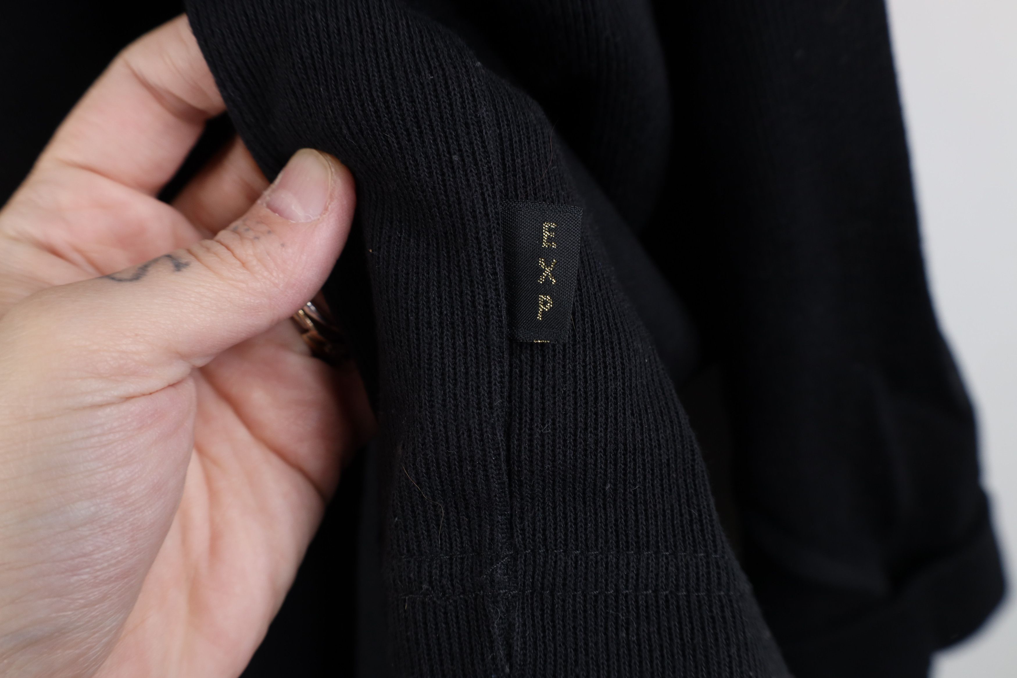 Express × Vintage Vintage 90s Express Thermal Ribbed Knit 3/4 Sleeve T-Shirt Size XL / US 12-14 / IT 48-50 - 8 Thumbnail
