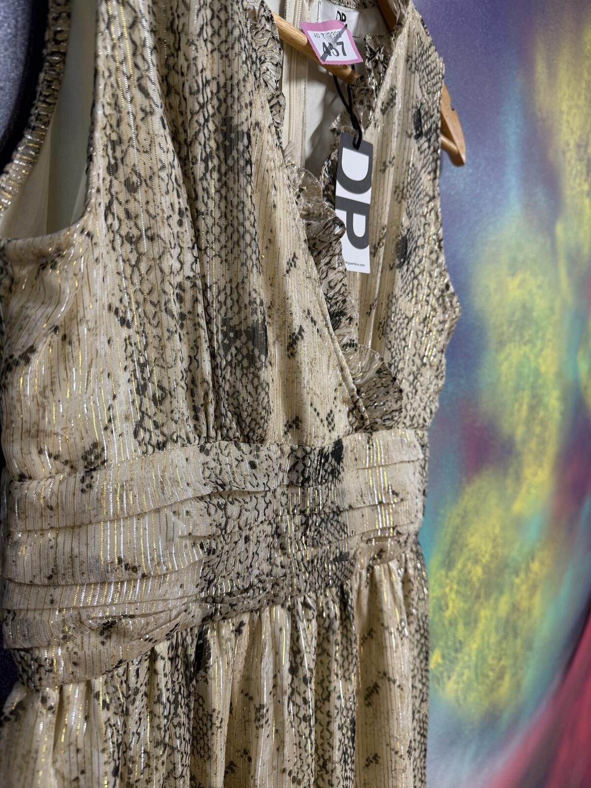 Other Dorothy Perkins Neutral Snake Print Sleeveless Maxi Dress Size S / US 4 / IT 40 - 3 Thumbnail