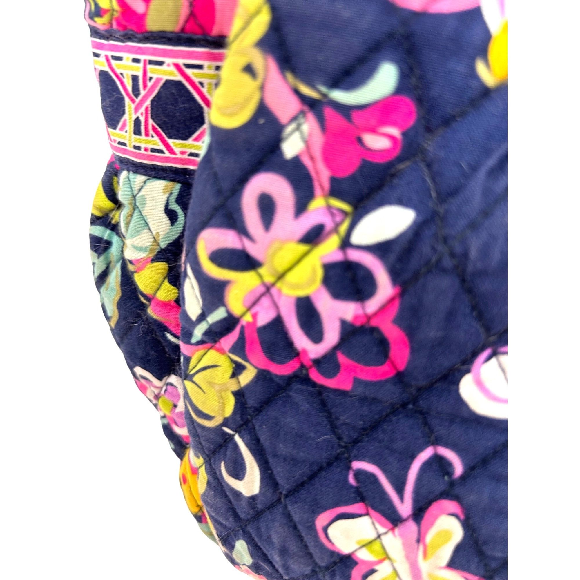 Vera Bradley Vera Bradley Tote Bag Cancer Awareness 2 Straps Navy Multi F Size ONE SIZE - 25 Thumbnail