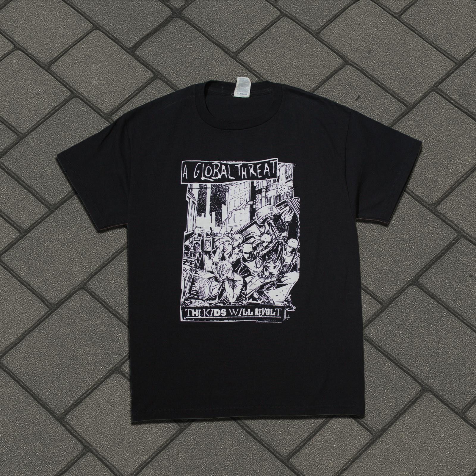 Vintage 2004 A Global Threat Kids Will Revolt Tee Size US M / EU 48-50 / 2 - 1 Thumbnail
