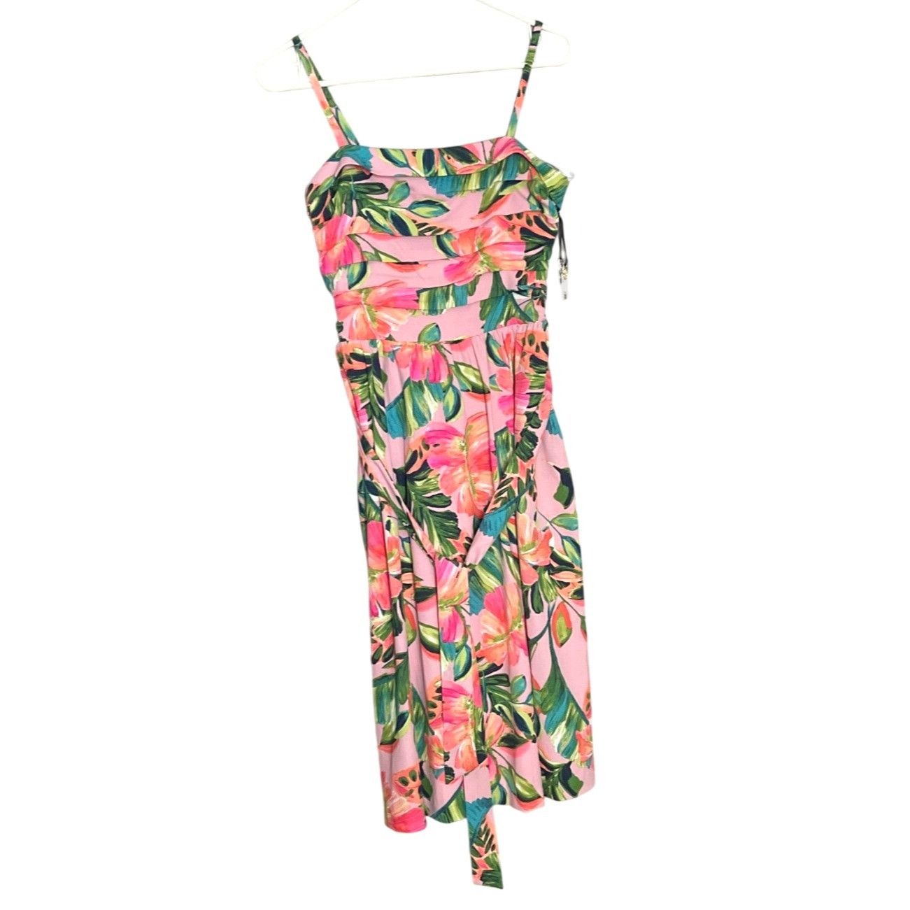 kensie pleated midi dress KENSIE Pleated Midi Dress Pink Size 10 $118