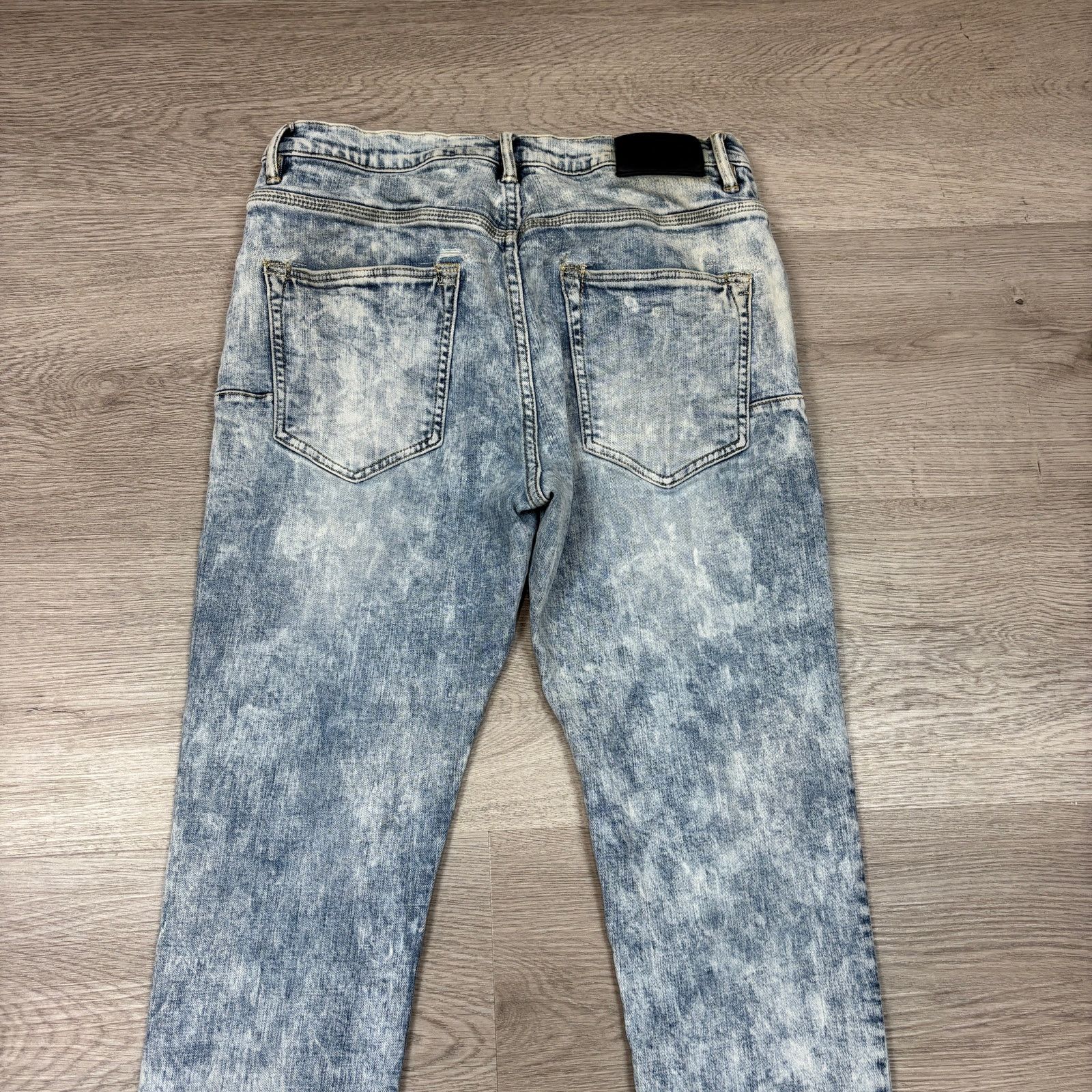 Purple Brand Purple Brand P002 Slim Acid Wash Jeans Men's 32x33 Size US 32 / EU 48 - 4 Thumbnail