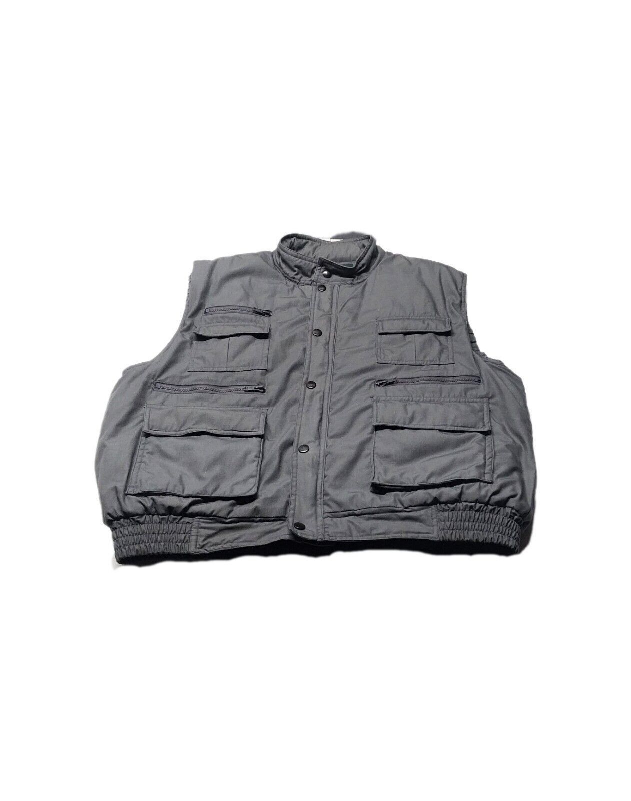 Other Vintage Timber Trail Mens Large Gray Insulated Vest Hooded Size US L / EU 52-54 / 3 - 1 Thumbnail