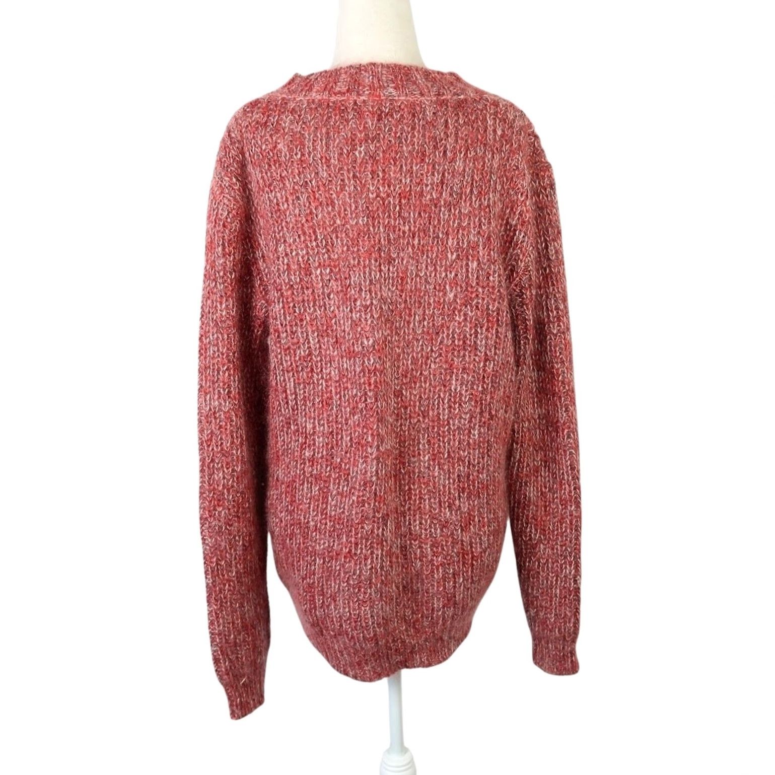 Simon Miller Simon Miller Red and Indigo Fuzzy Mohair Knit Pullover Sweater Mens Small Size US S / EU 44-46 / 1 - 4 Thumbnail