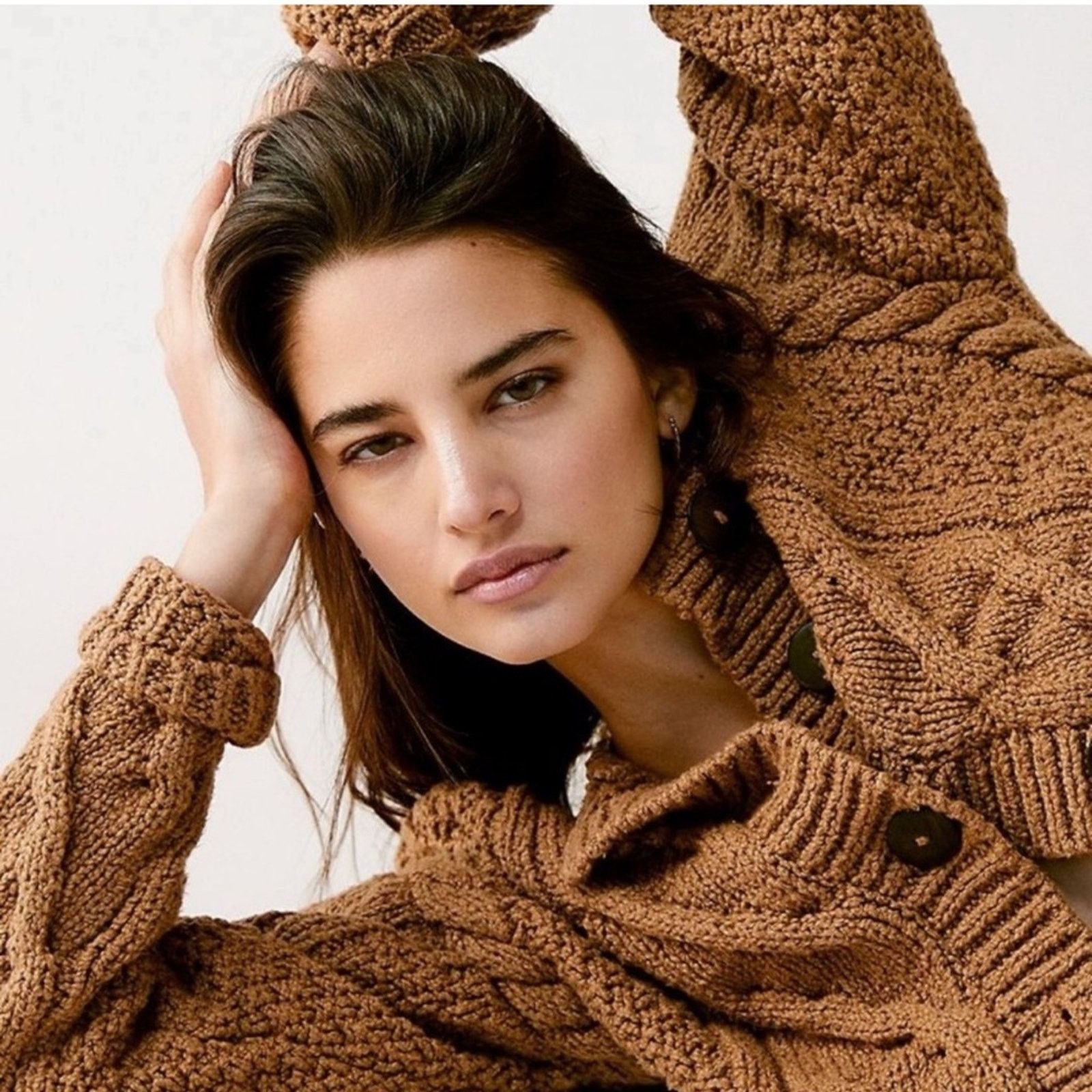 Free People 🎉LAST CHANCE🎉Free People Bonfire Cardi Beaver Fur Size L / US 10 / IT 46 - 2 Thumbnail